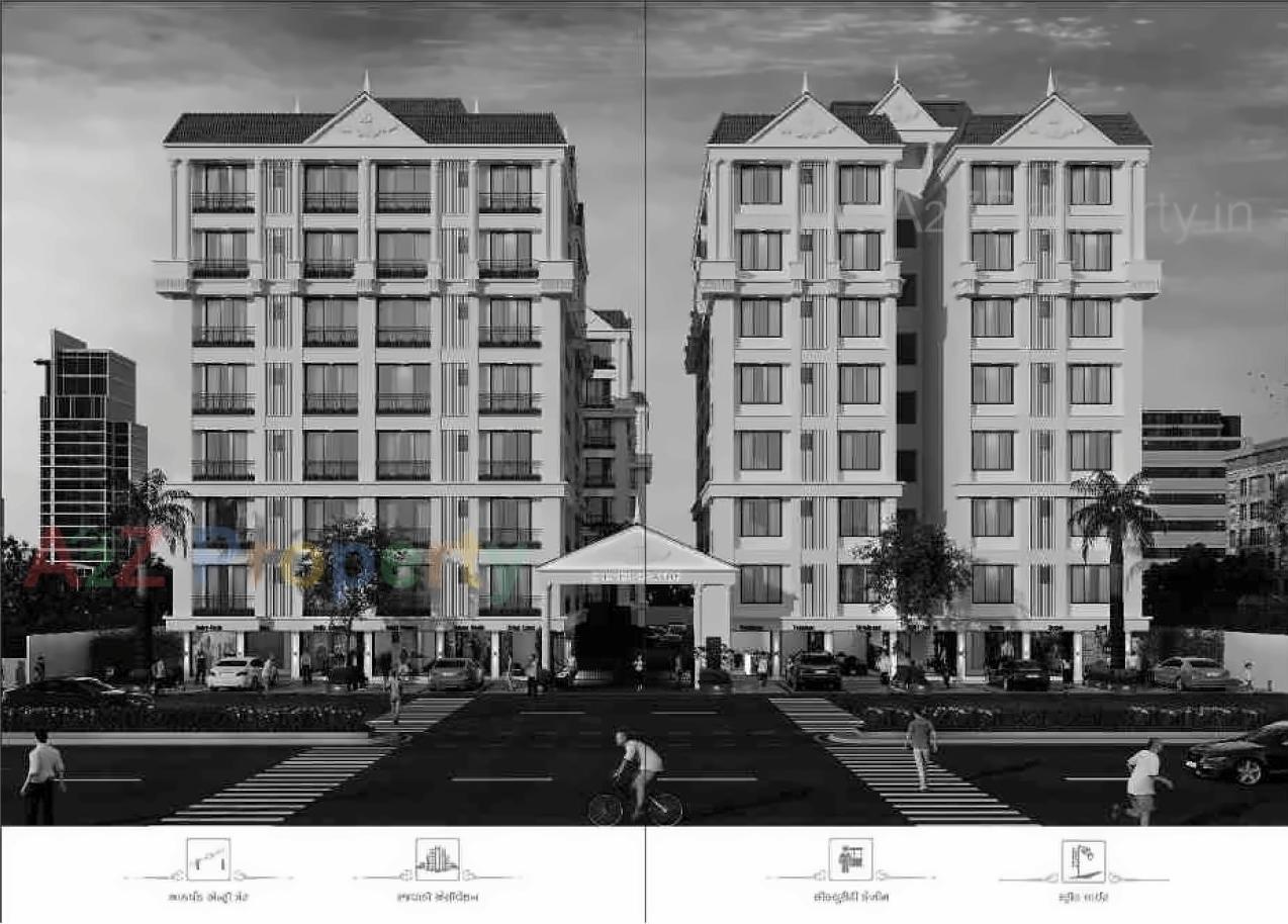 3D Elevation of real estate project Silver Status located at Variav, Surat, Gujarat