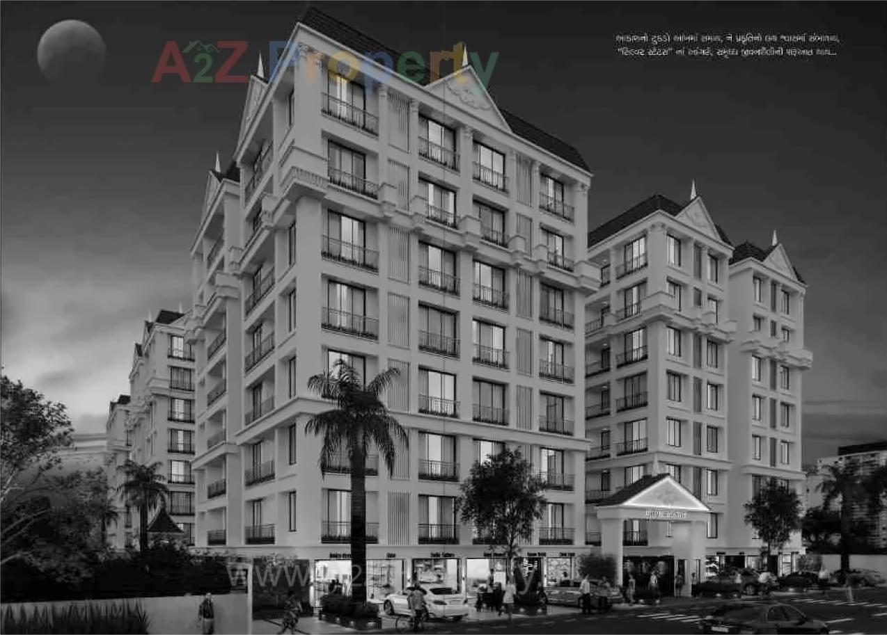 3D Elevation of real estate project Silver Status located at Variav, Surat, Gujarat