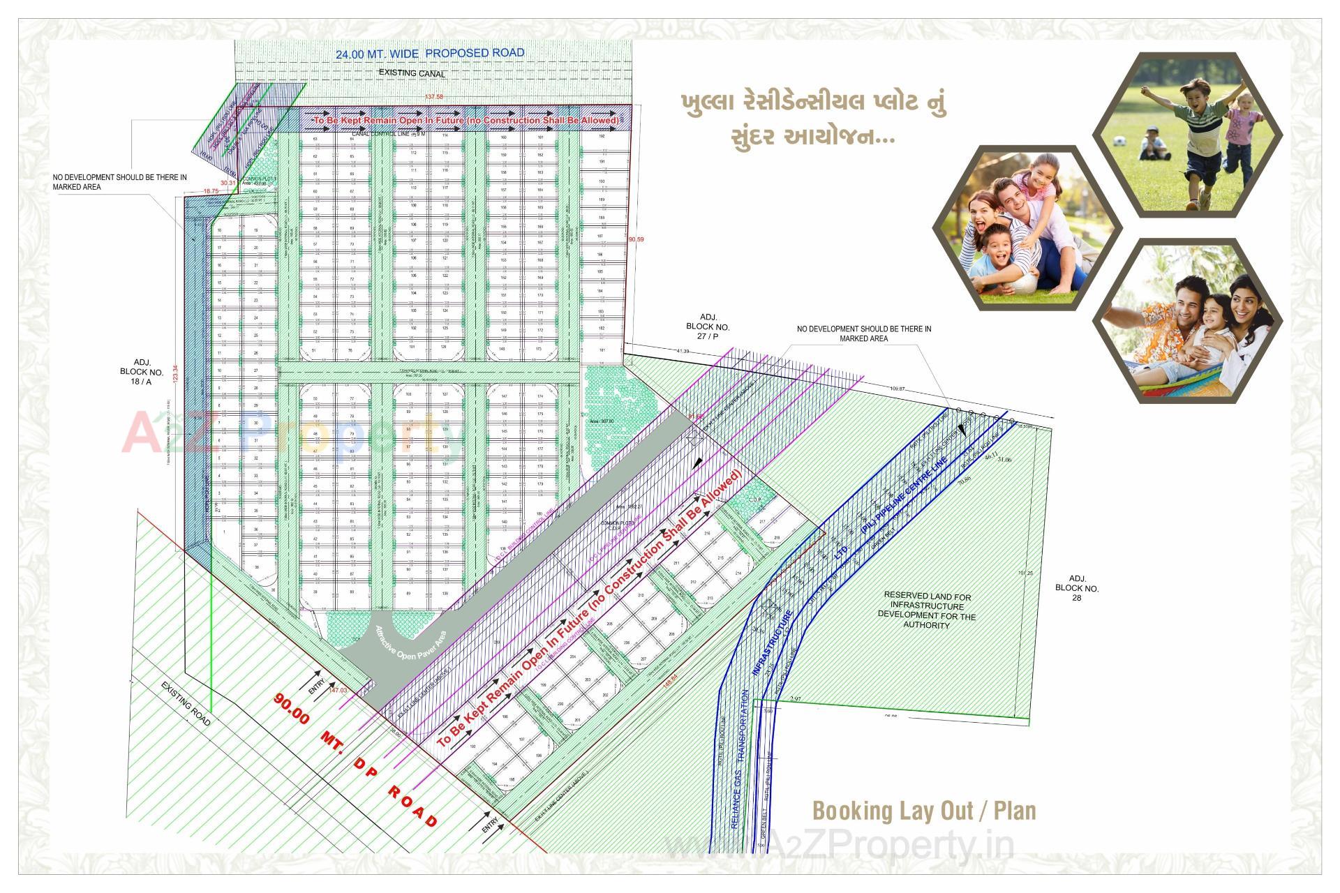 Layout of real estate project Silverstone Villas located at Vanakala, Surat, Gujarat