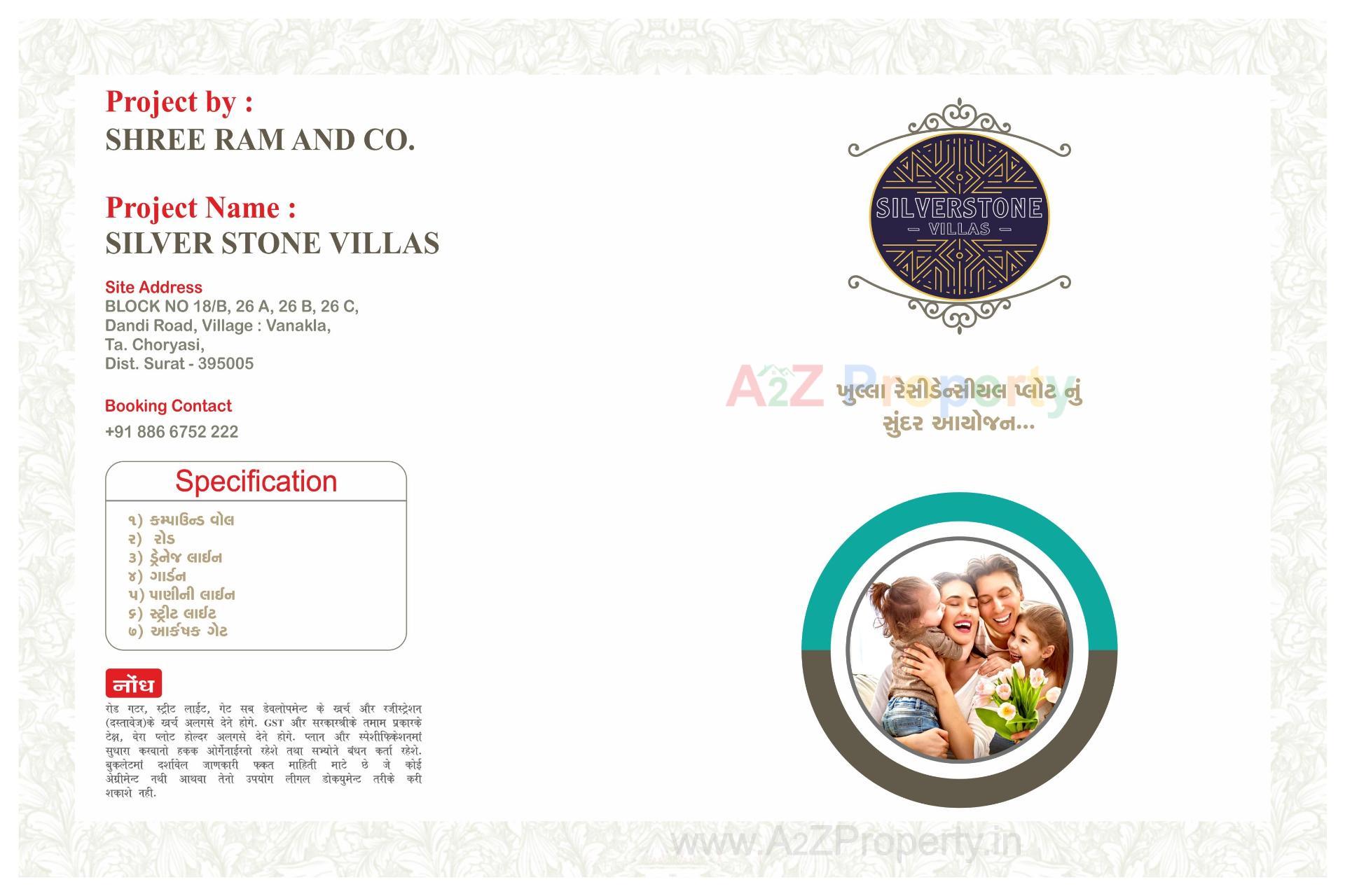  of real estate project Silverstone Villas located at Vanakala, Surat, Gujarat