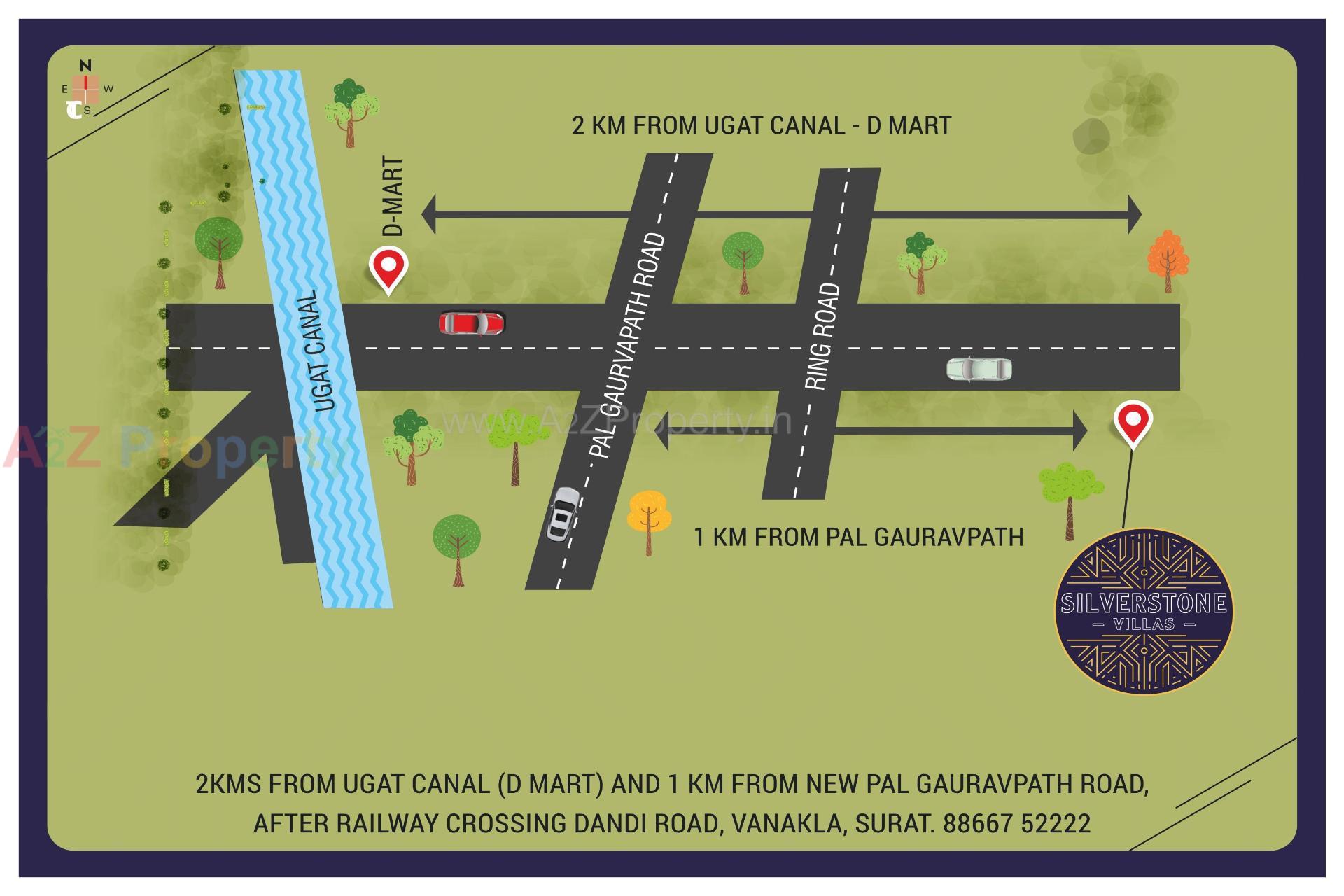 of real estate project Silverstone Villas located at Vanakala, Surat, Gujarat