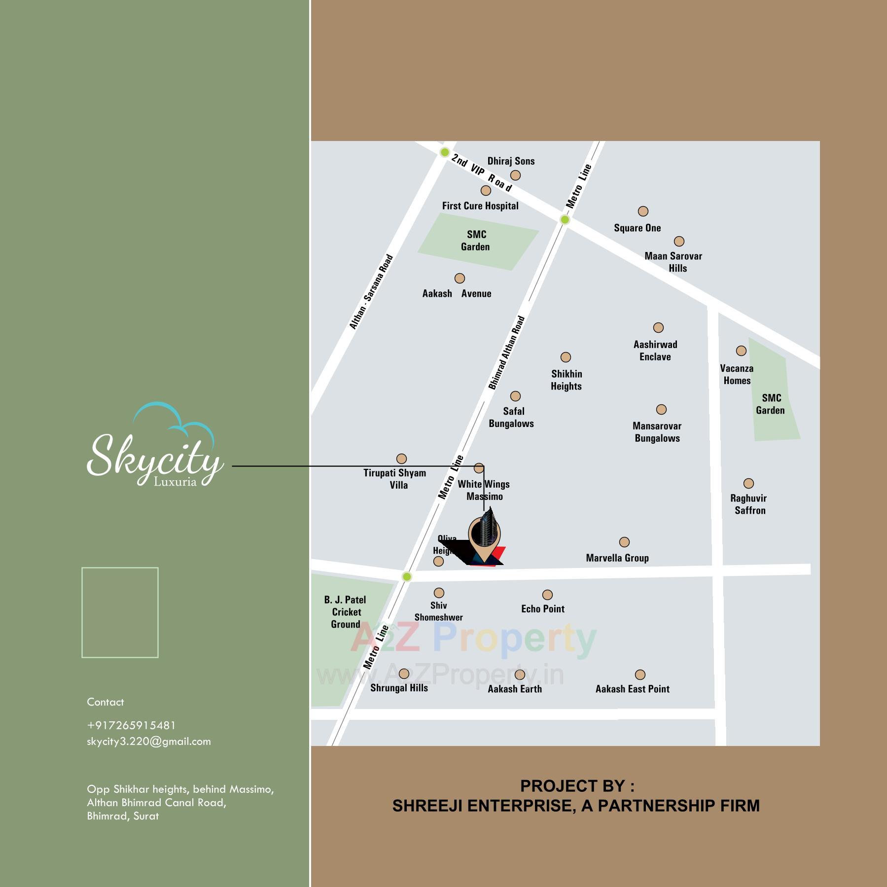  of real estate project Sky City Luxuria located at Bhimrad, Surat, Gujarat