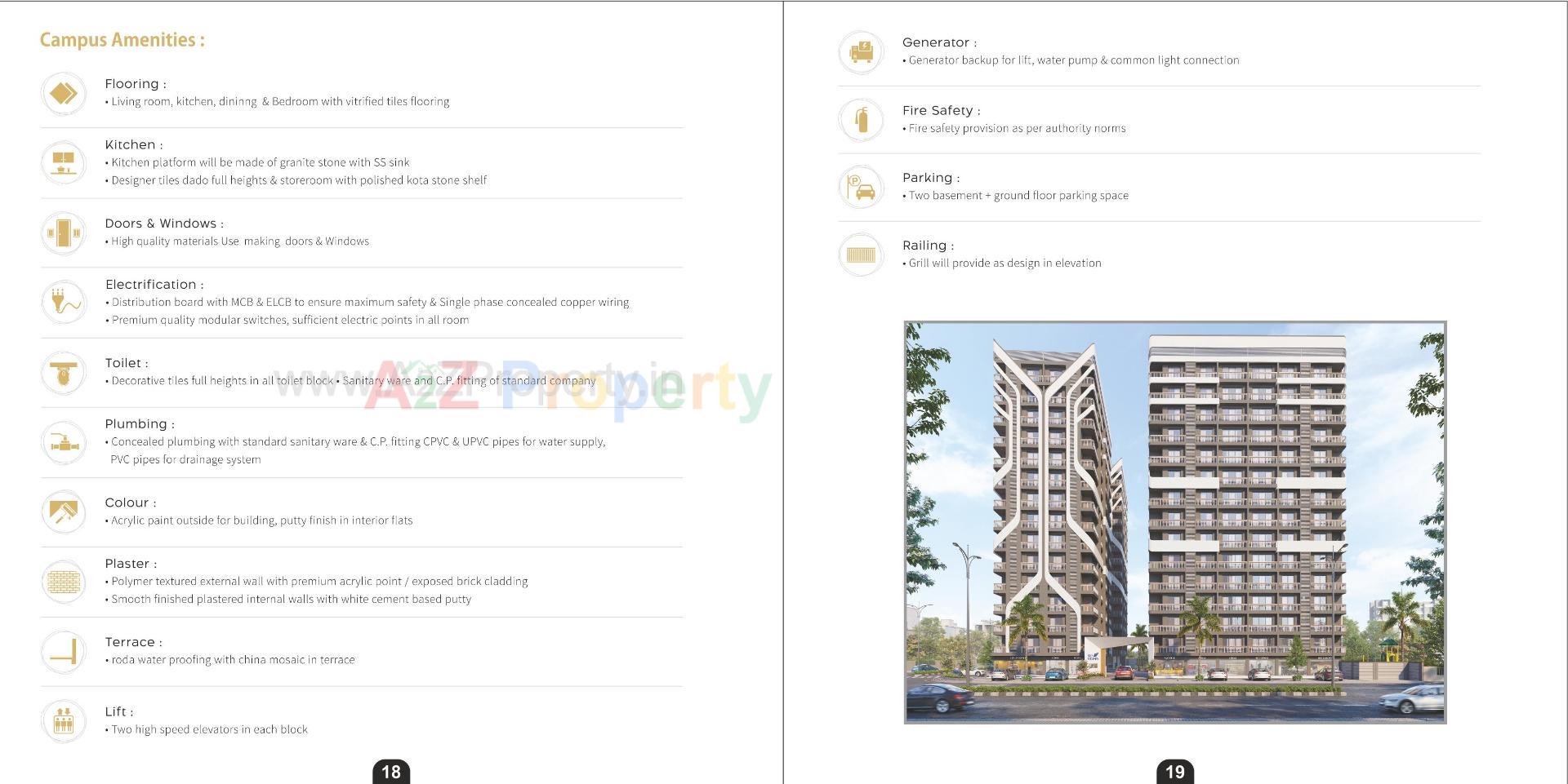  of real estate project Sky Heaven located at Godadara, Surat, Gujarat