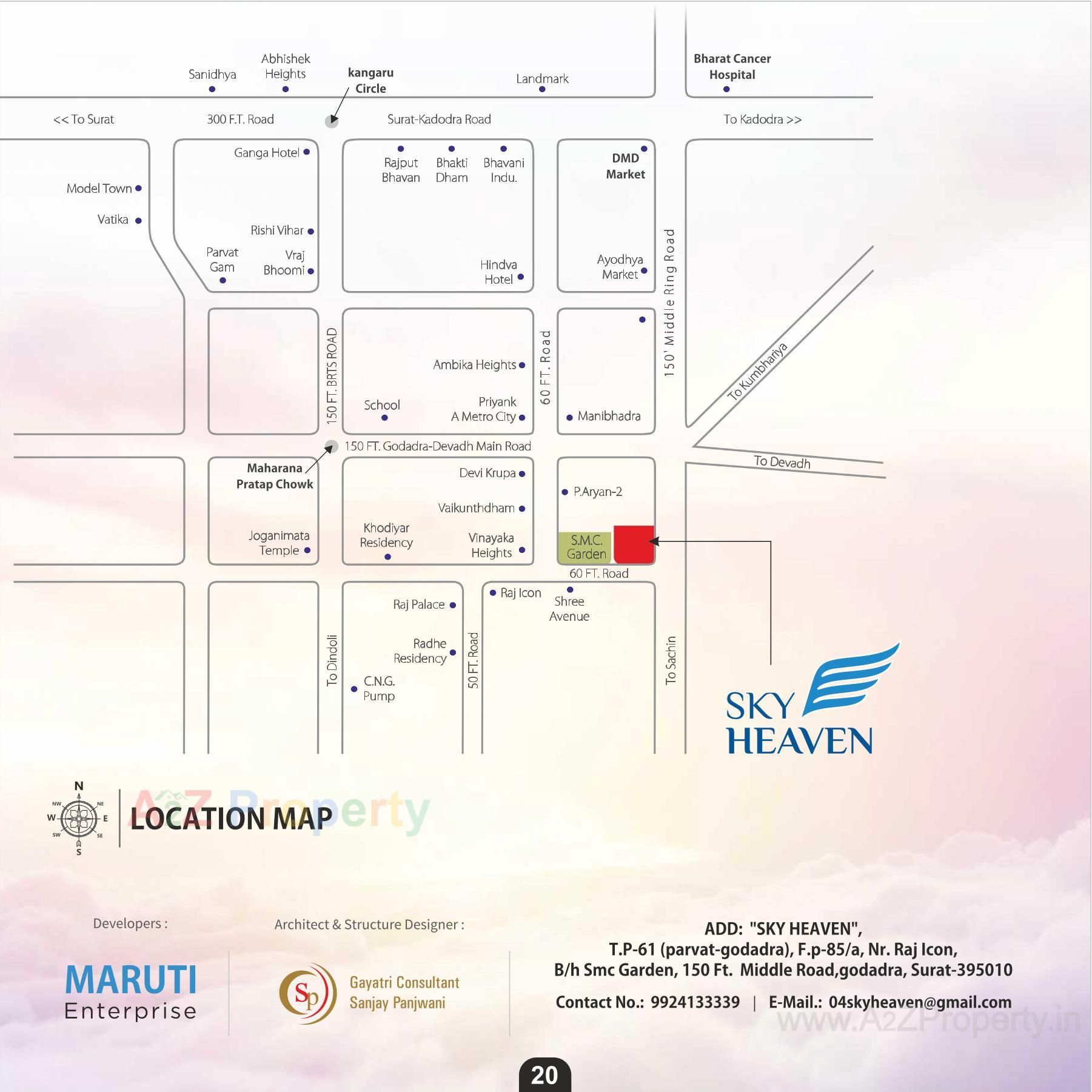  of real estate project Sky Heaven located at Godadara, Surat, Gujarat