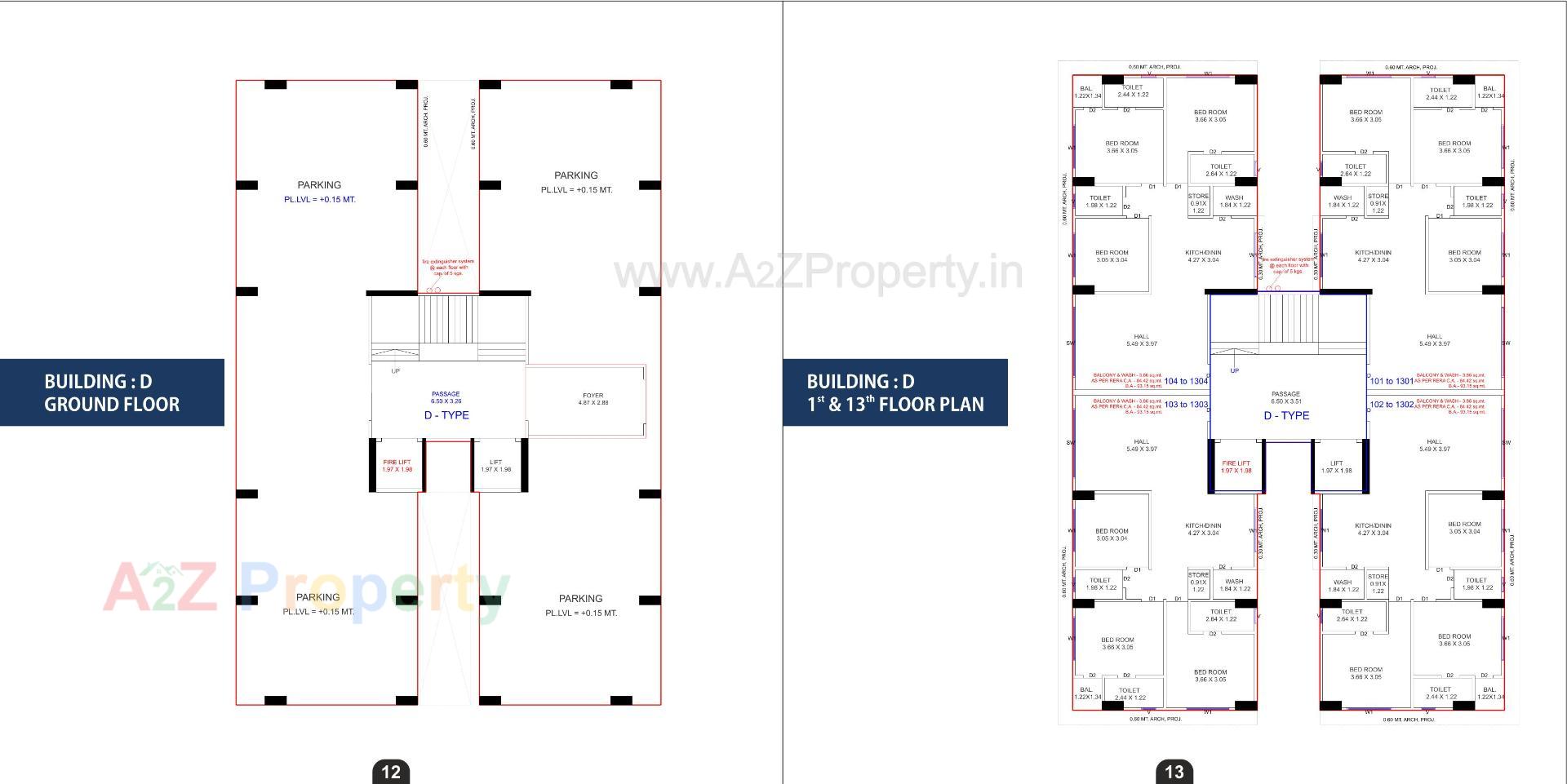 Layout of real estate project Sky Heaven located at Godadara, Surat, Gujarat