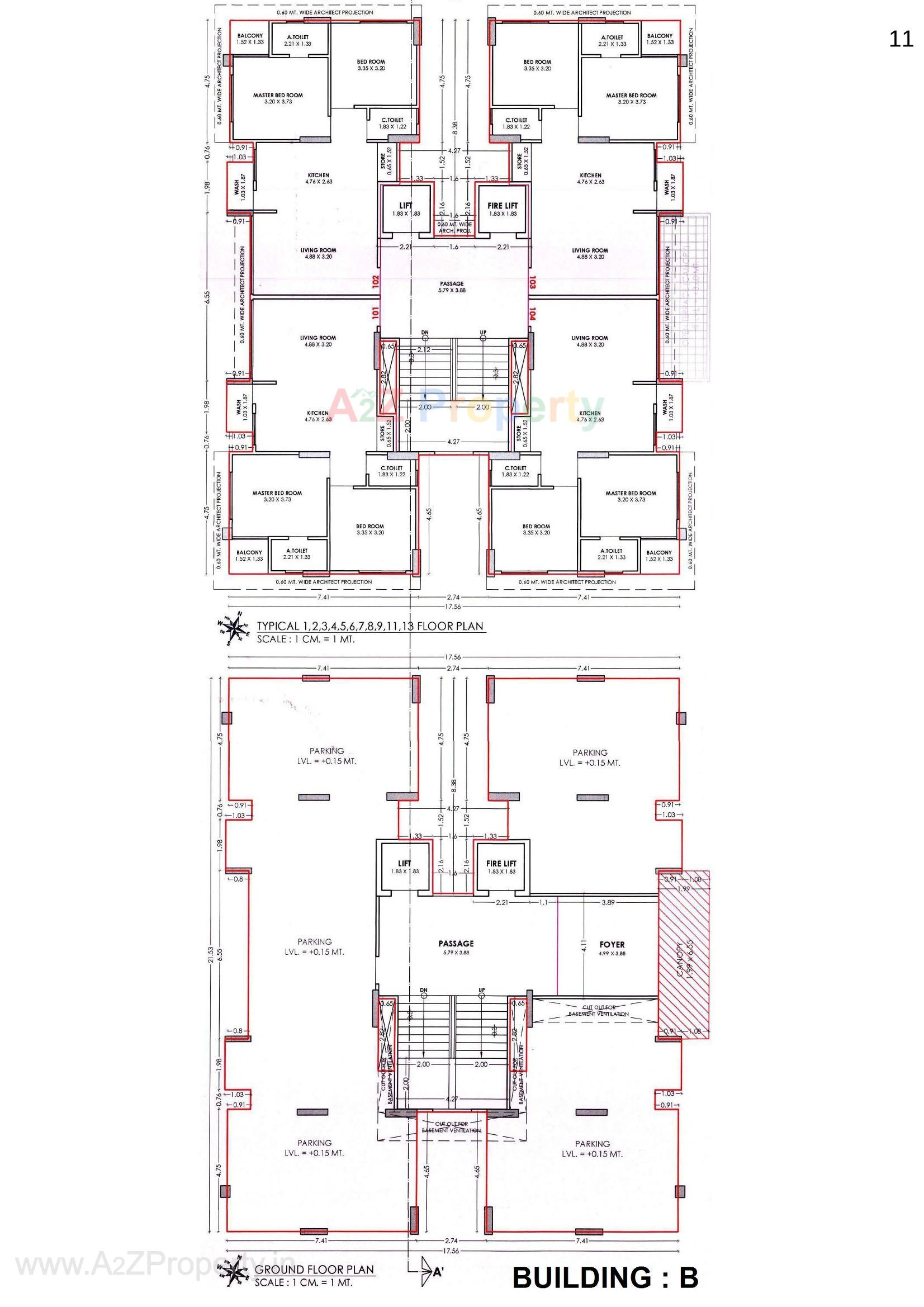 Layout of real estate project Sky Homes located at Ved, Surat, Gujarat