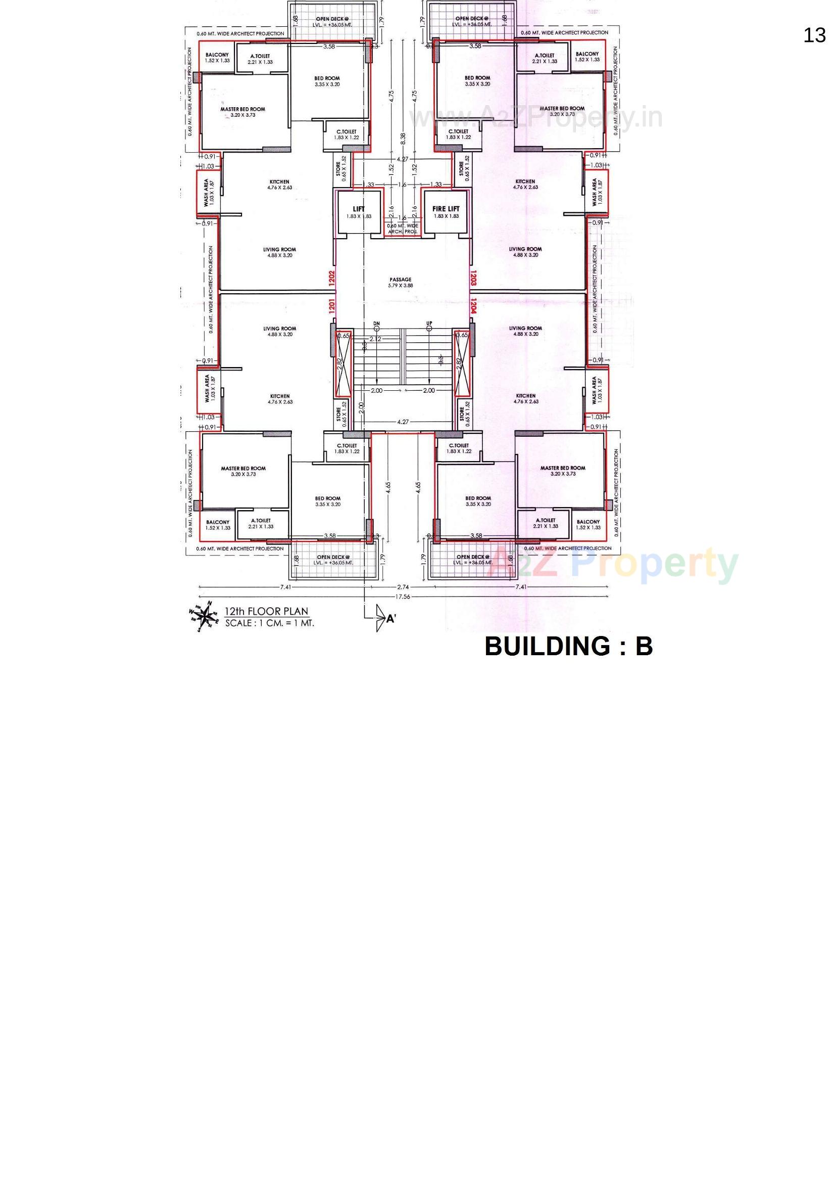 Layout of real estate project Sky Homes located at Ved, Surat, Gujarat