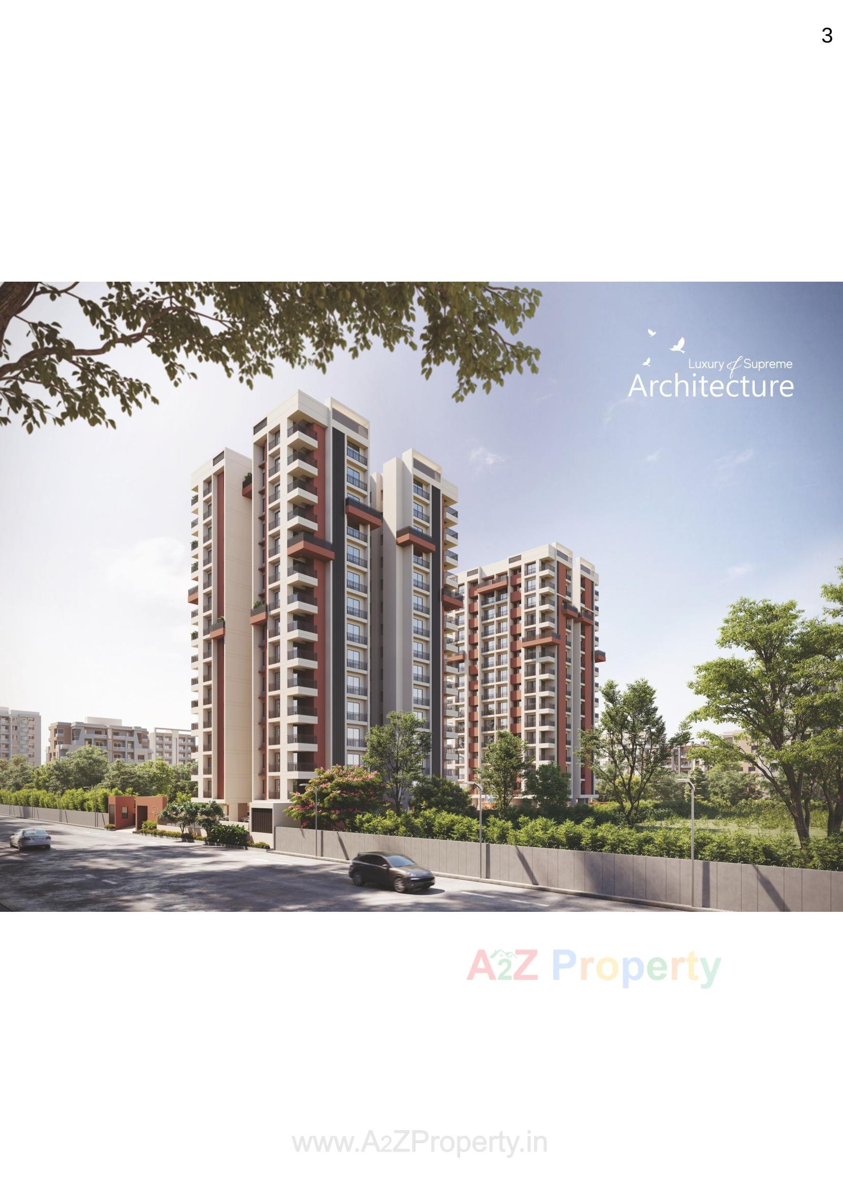 3D Elevation of real estate project Sky Homes located at Ved, Surat, Gujarat