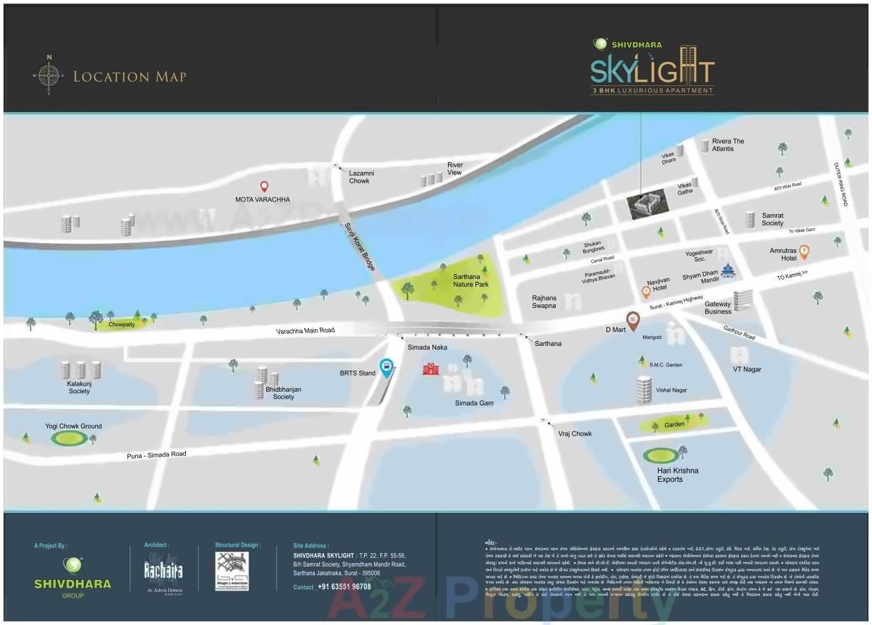  of real estate project Sky Light located at Sarthana, Surat, Gujarat