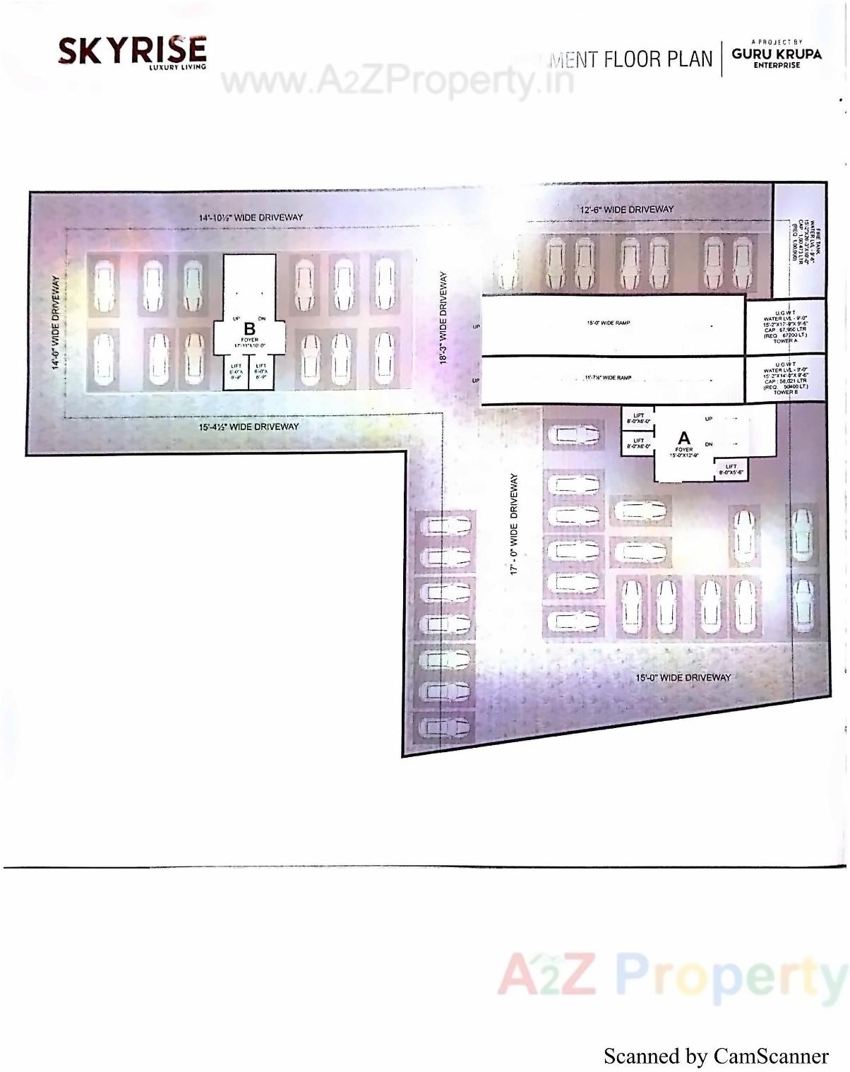 Layout of real estate project Sky Rise located at Varachha, Surat, Gujarat