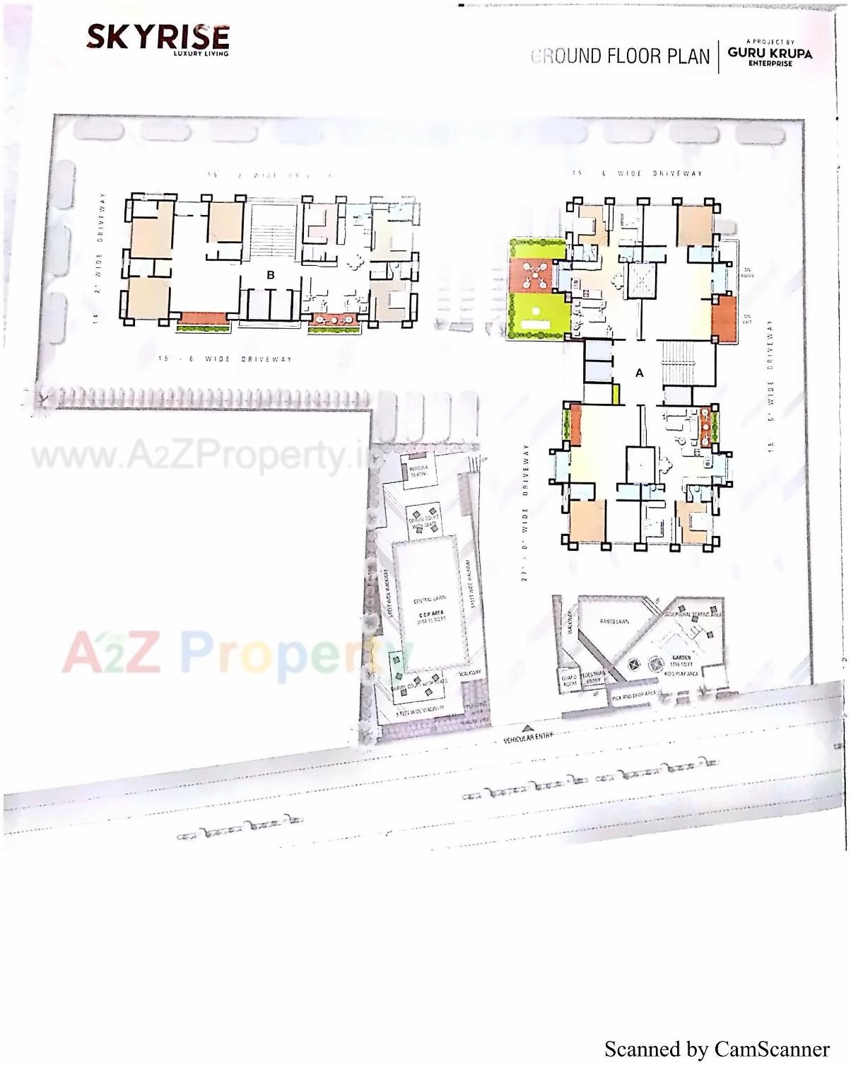 Layout of real estate project Sky Rise located at Varachha, Surat, Gujarat