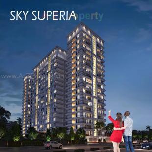 Elevation of real estate project Sky Superia located at Althan, Surat, Gujarat