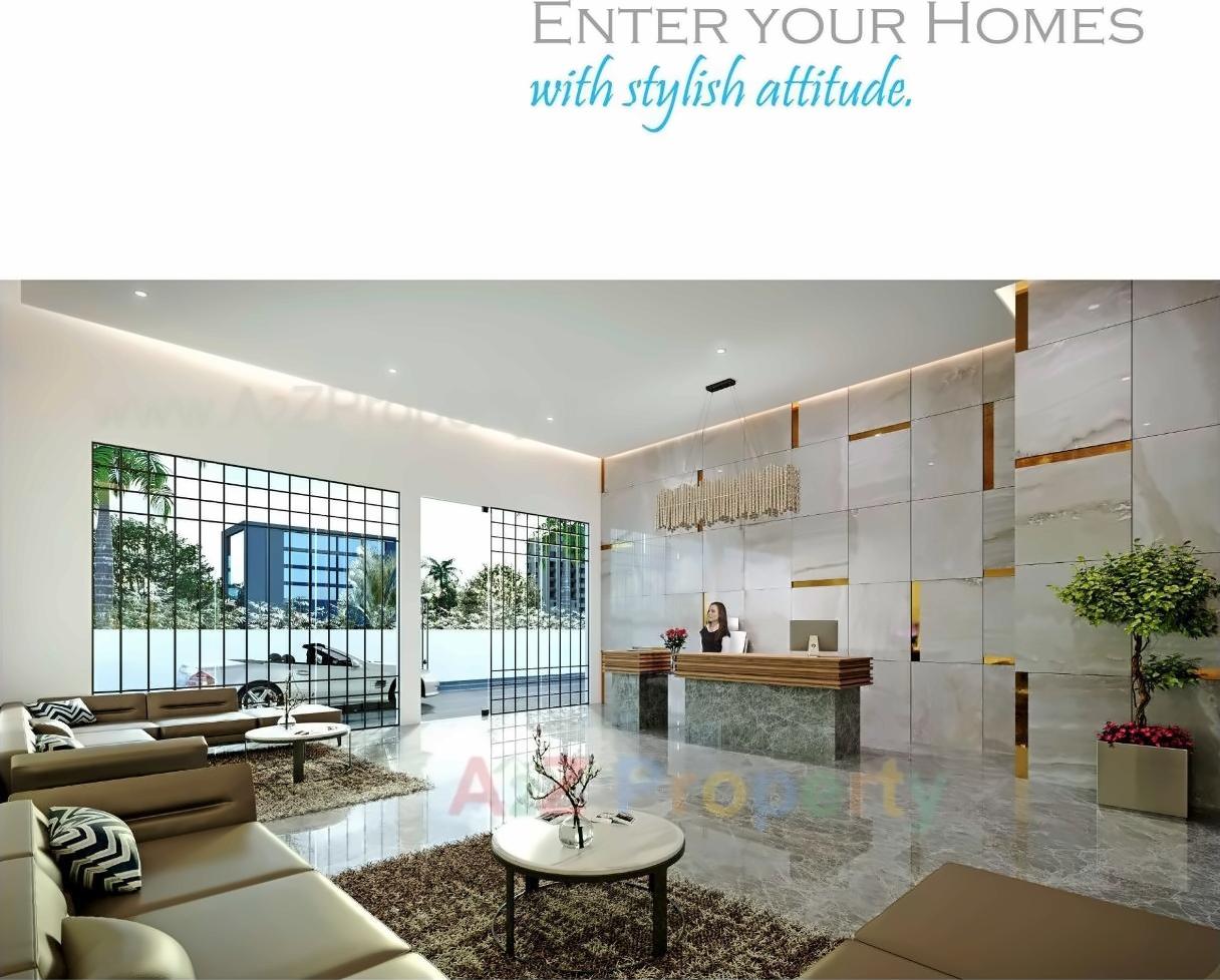 3D Elevation of real estate project Sky Superia located at Althan, Surat, Gujarat