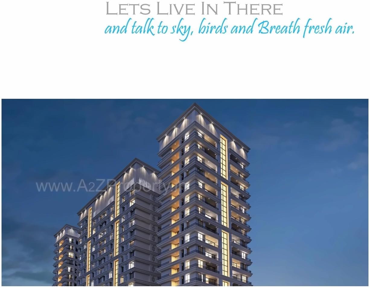 3D Elevation of real estate project Sky Superia located at Althan, Surat, Gujarat