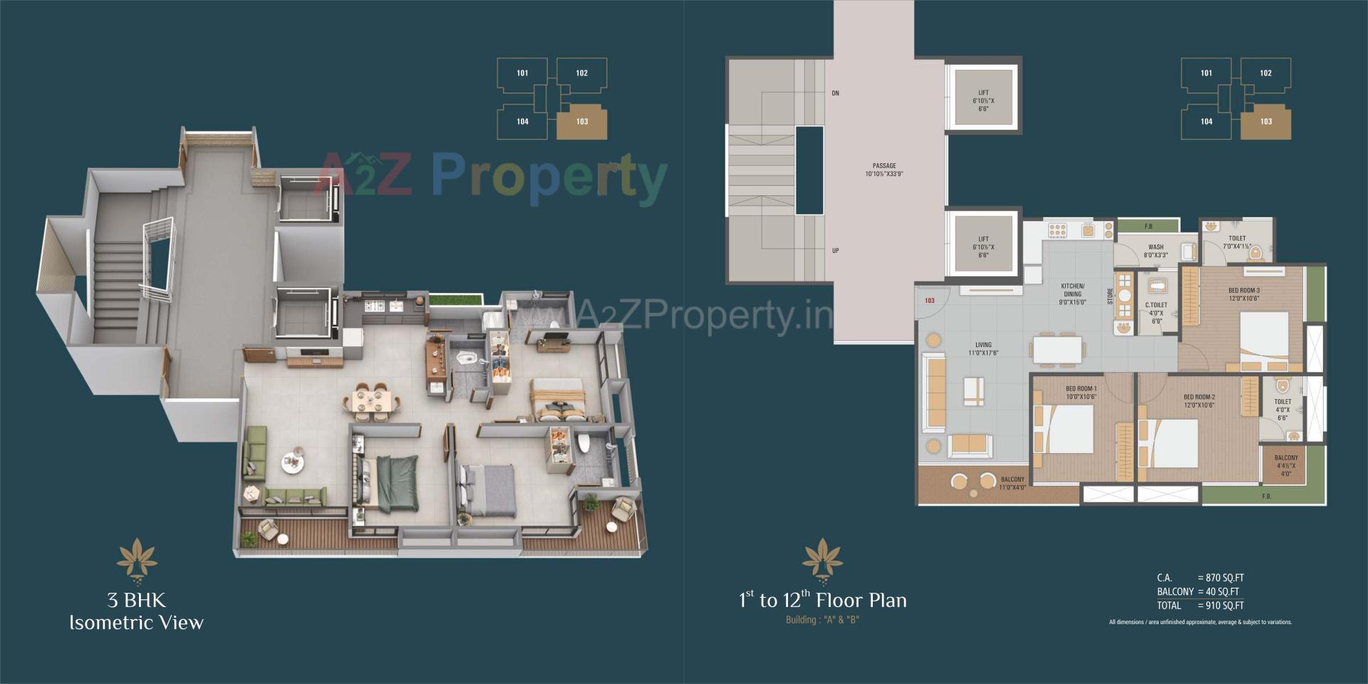 Layout of real estate project Skybell located at Surat, Surat, Gujarat