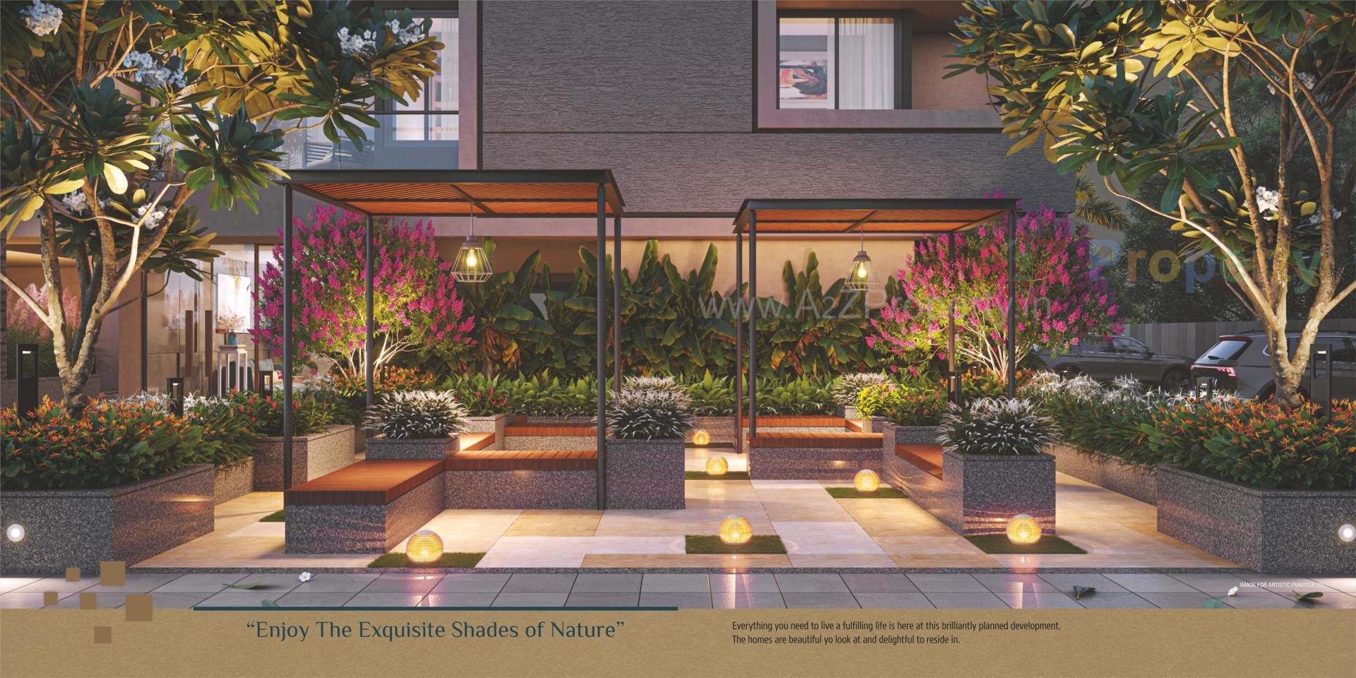 3D Elevation of real estate project Skybell located at Surat, Surat, Gujarat