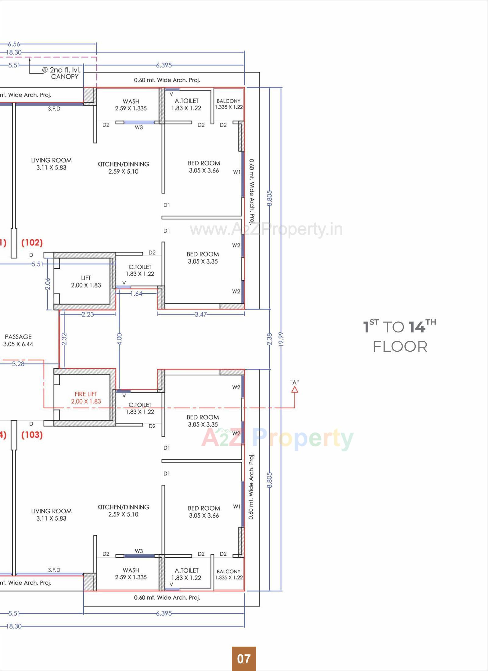 Layout of real estate project Skynand Heights   0 located at Simada, Surat, Gujarat