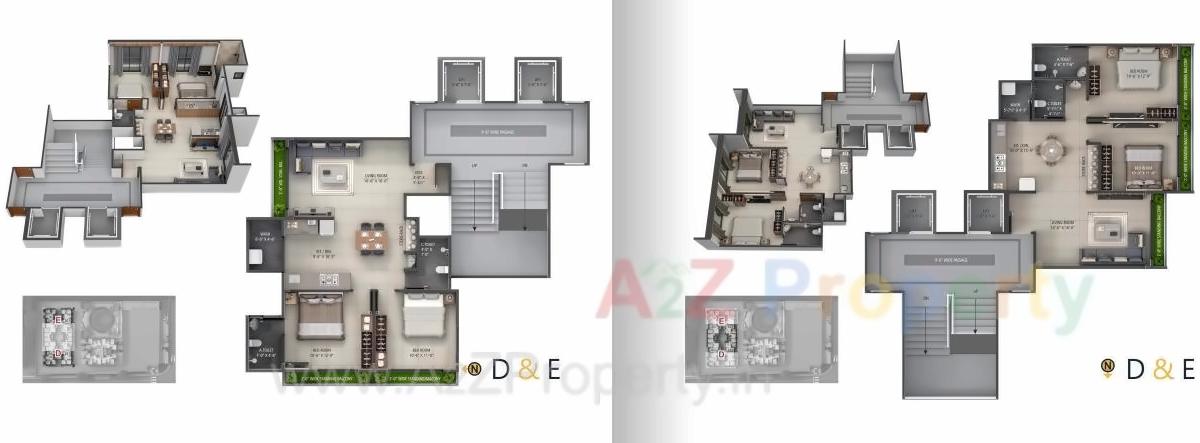 Layout of real estate project Soham Elegance C,d+e located at Pal, Surat, Gujarat