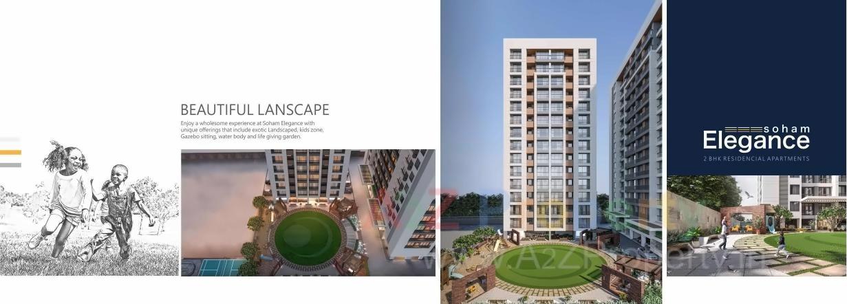 3D Elevation of real estate project Soham Elegance C,d+e located at Pal, Surat, Gujarat