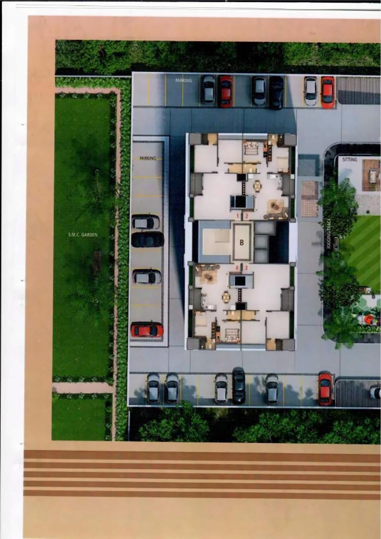Layout of real estate project Soham Pride located at Pal, Surat, Gujarat