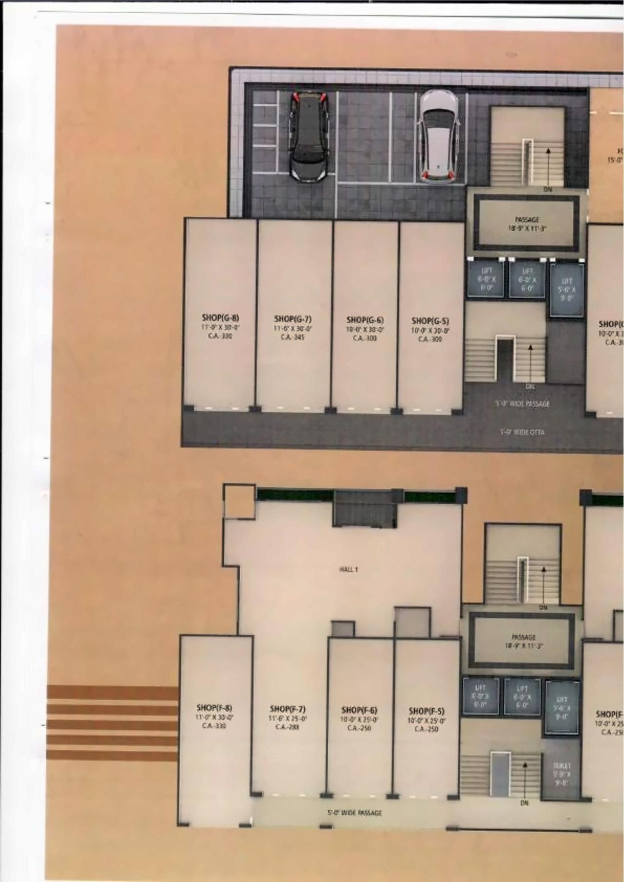 Layout of real estate project Soham Pride located at Pal, Surat, Gujarat