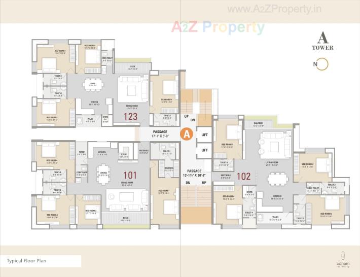Soham Residency (i, A F) 4 BHK Privilege living Sparkle of Luxury