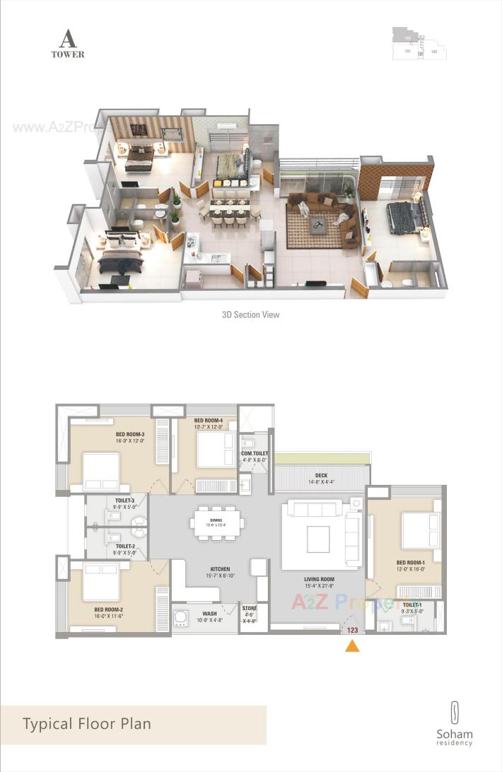 Soham Residency (i, A F) 4 BHK Privilege living Sparkle of Luxury