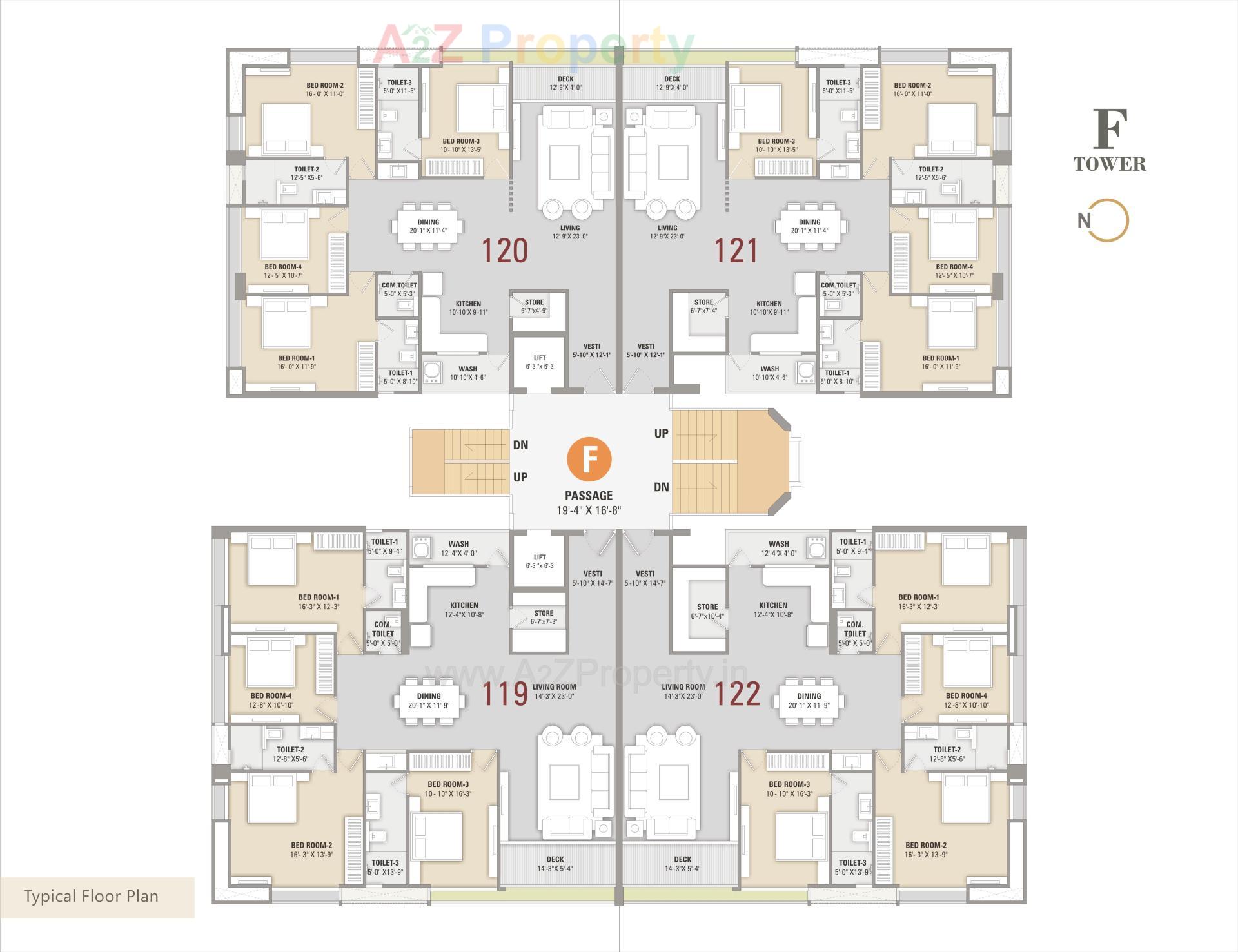 Layout of real estate project Soham Residency (i,  A   F) located at Lal-darwaja, Surat, Gujarat