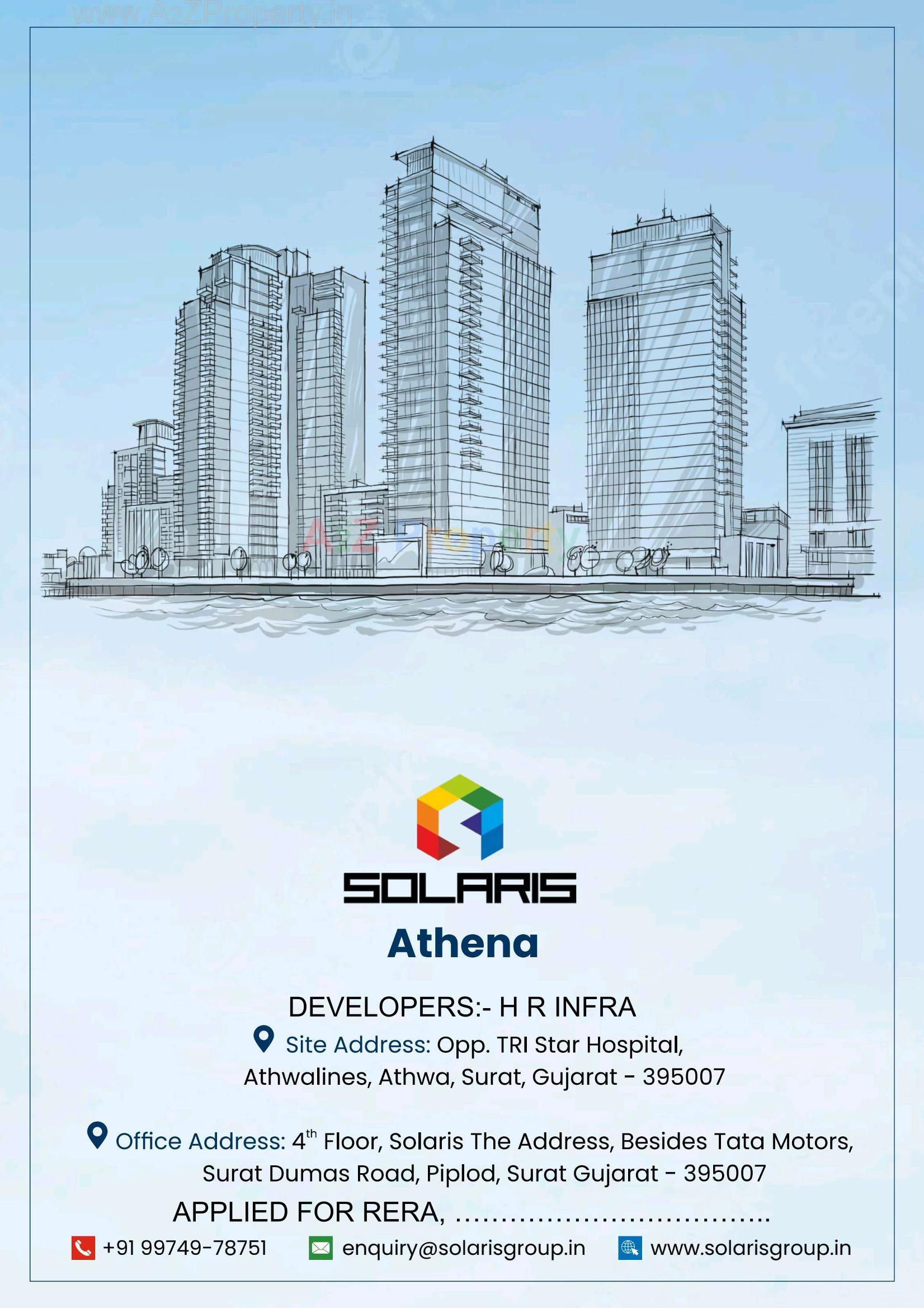  of real estate project Solaris Athena located at Athwa, Surat, Gujarat