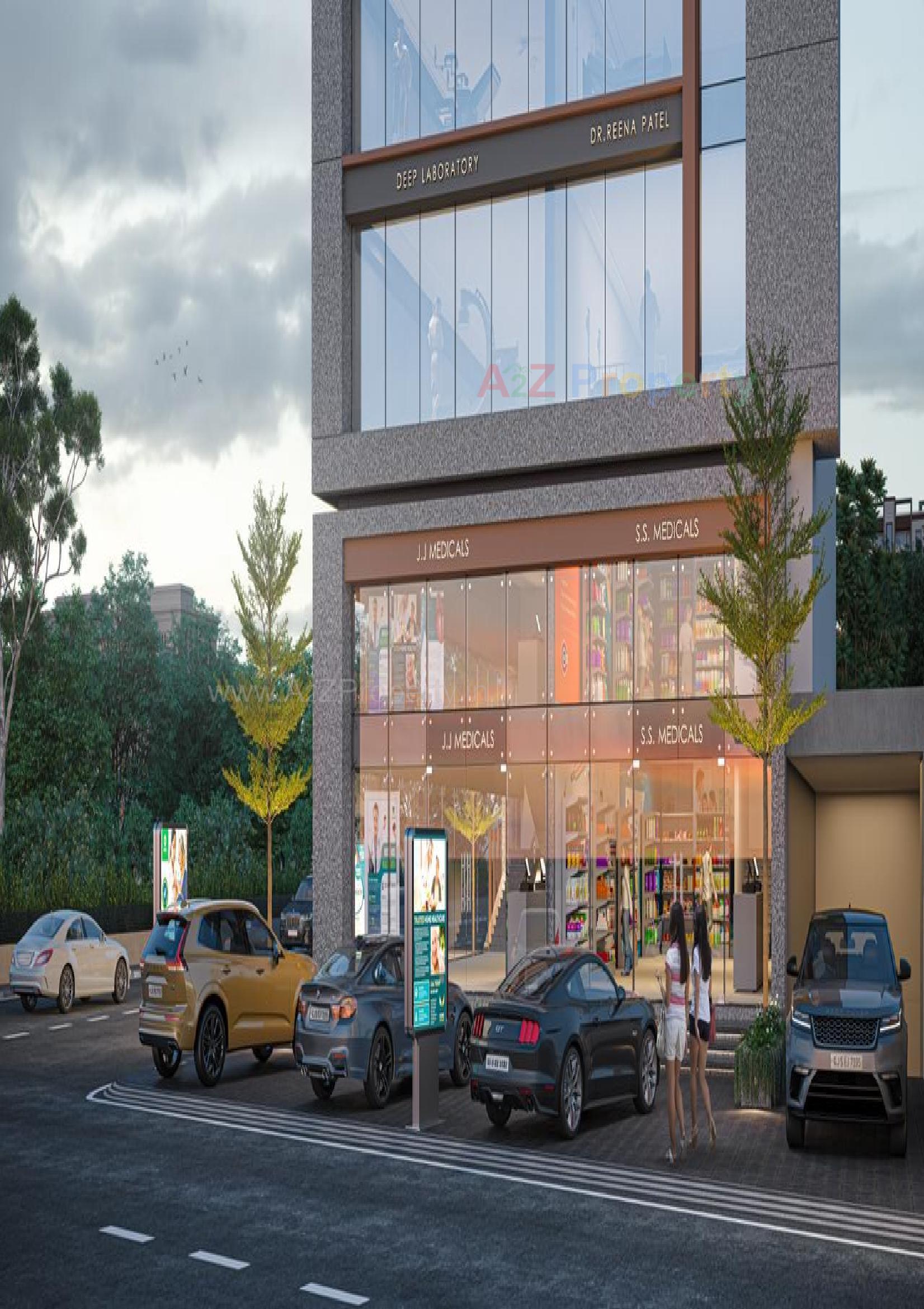 3D Elevation of real estate project Solaris Athena located at Athwa, Surat, Gujarat