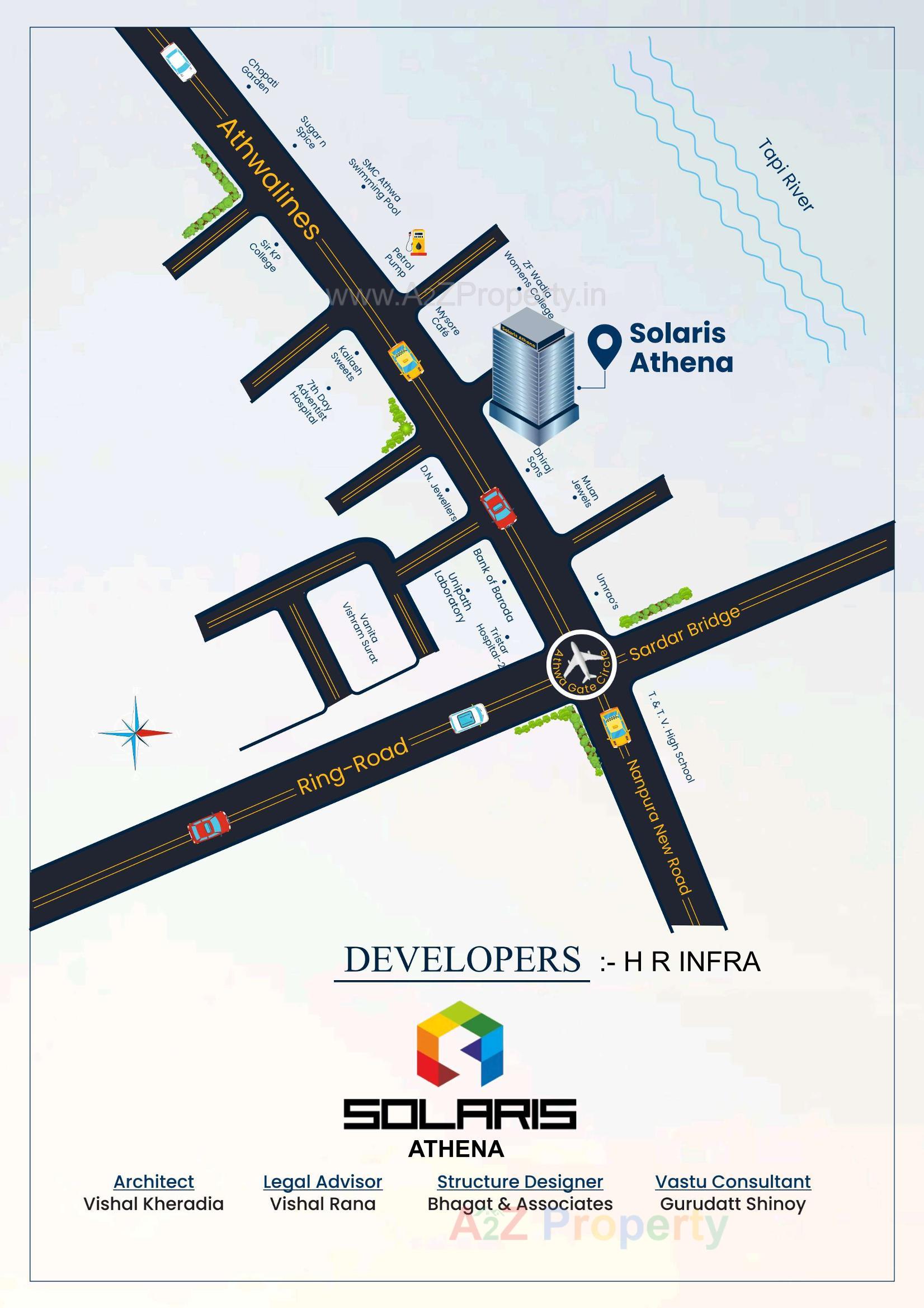  of real estate project Solaris Athena located at Athwa, Surat, Gujarat