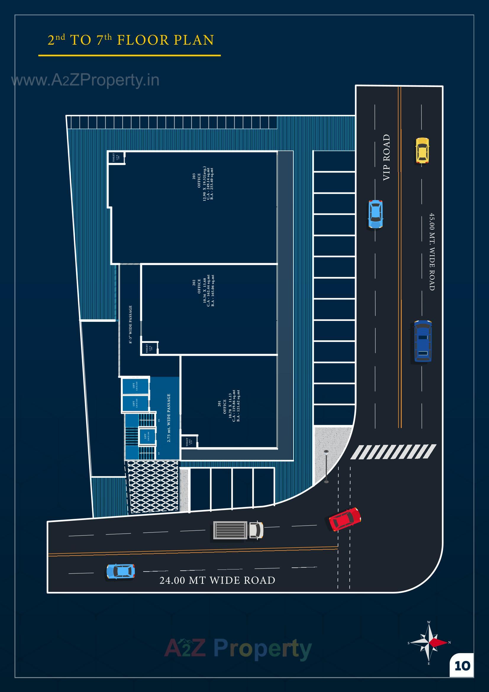 Layout of real estate project Solaris Kode located at Bharthana-vesu, Surat, Gujarat