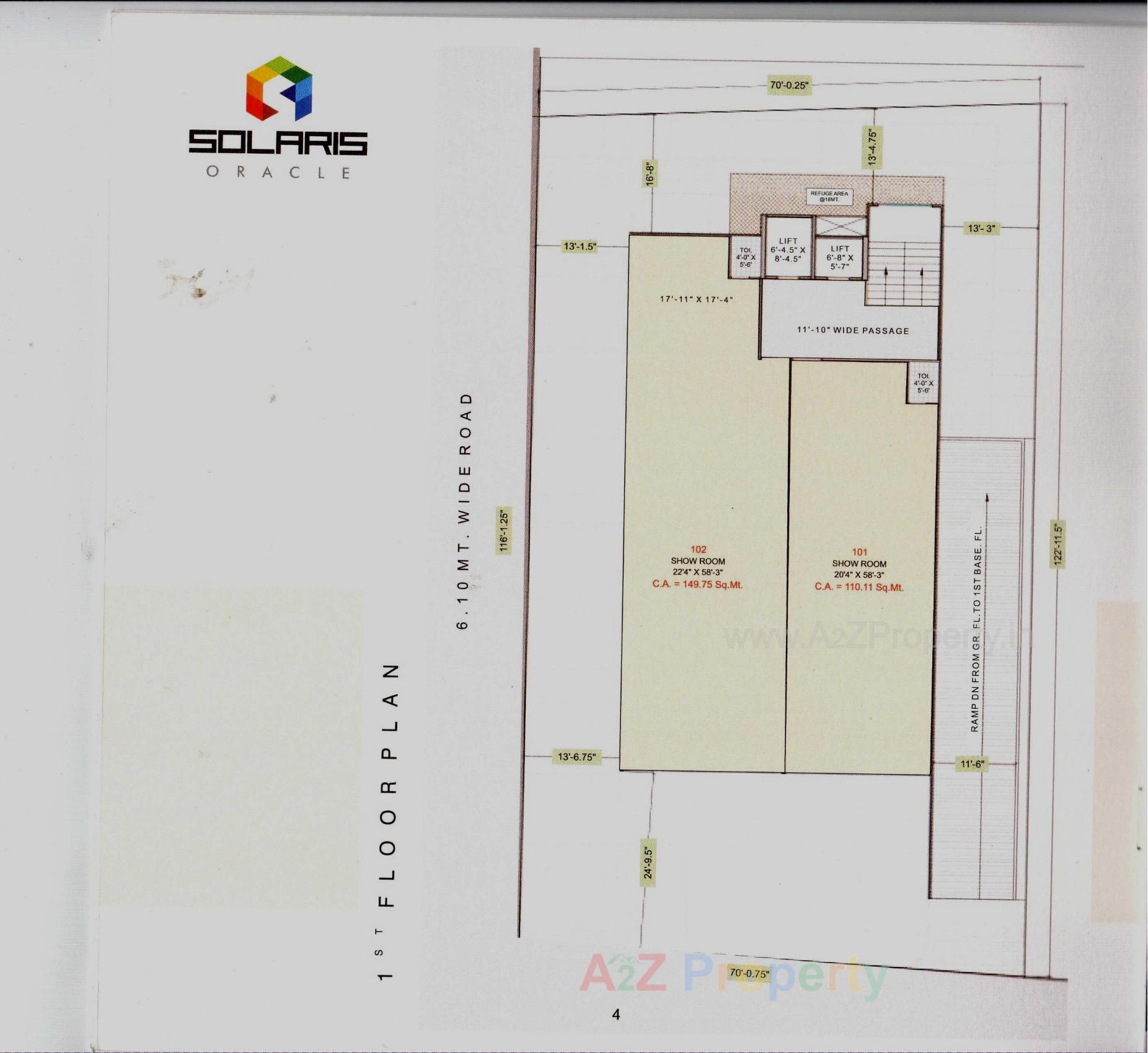 Layout of real estate project Solaris Oracle located at Majura, Surat, Gujarat