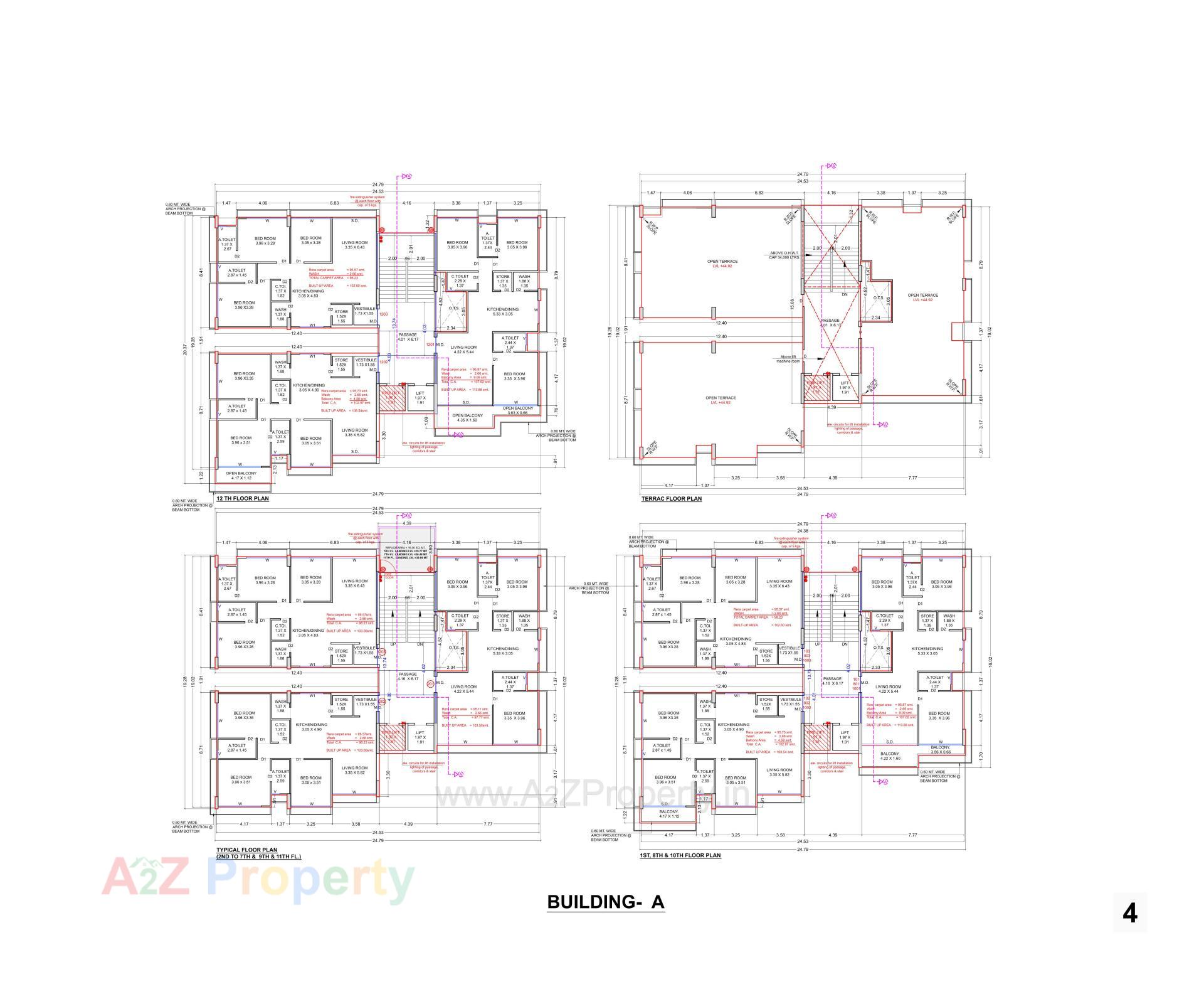 Layout of real estate project Solasta Heights located at Udhana, Surat, Gujarat