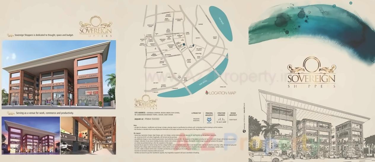  of real estate project Sovereign Shoppers located at Adajan, Surat, Gujarat