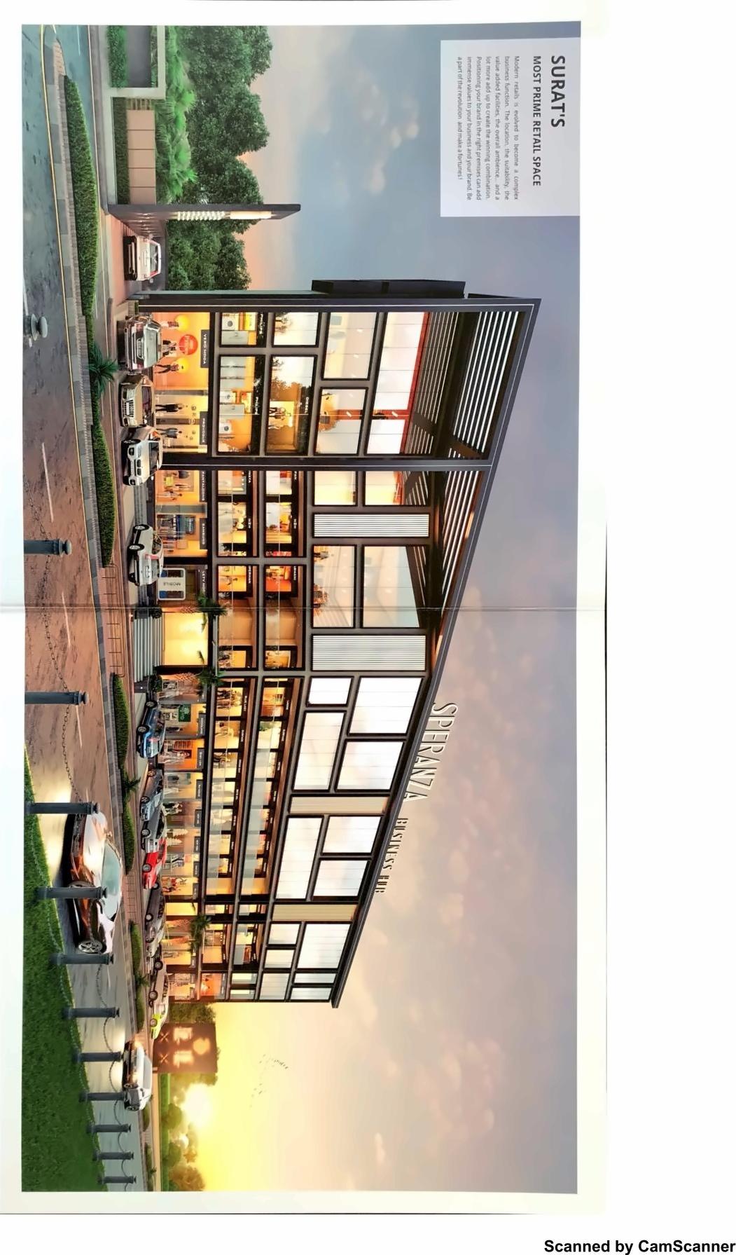 3D Elevation of real estate project Speranza Business Hub located at Pal, Surat, Gujarat