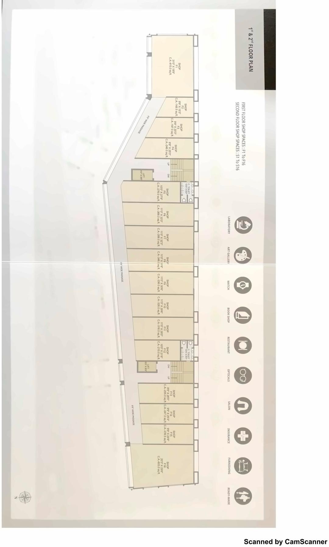 Layout of real estate project Speranza Business Hub located at Pal, Surat, Gujarat