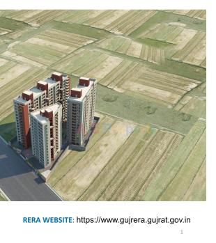 Elevation of real estate project Spinoza Enclave located at Althan, Surat, Gujarat