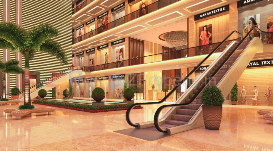 3D Elevation of real estate project Star Ayodhya Textile Market located at Parvat, Surat, Gujarat