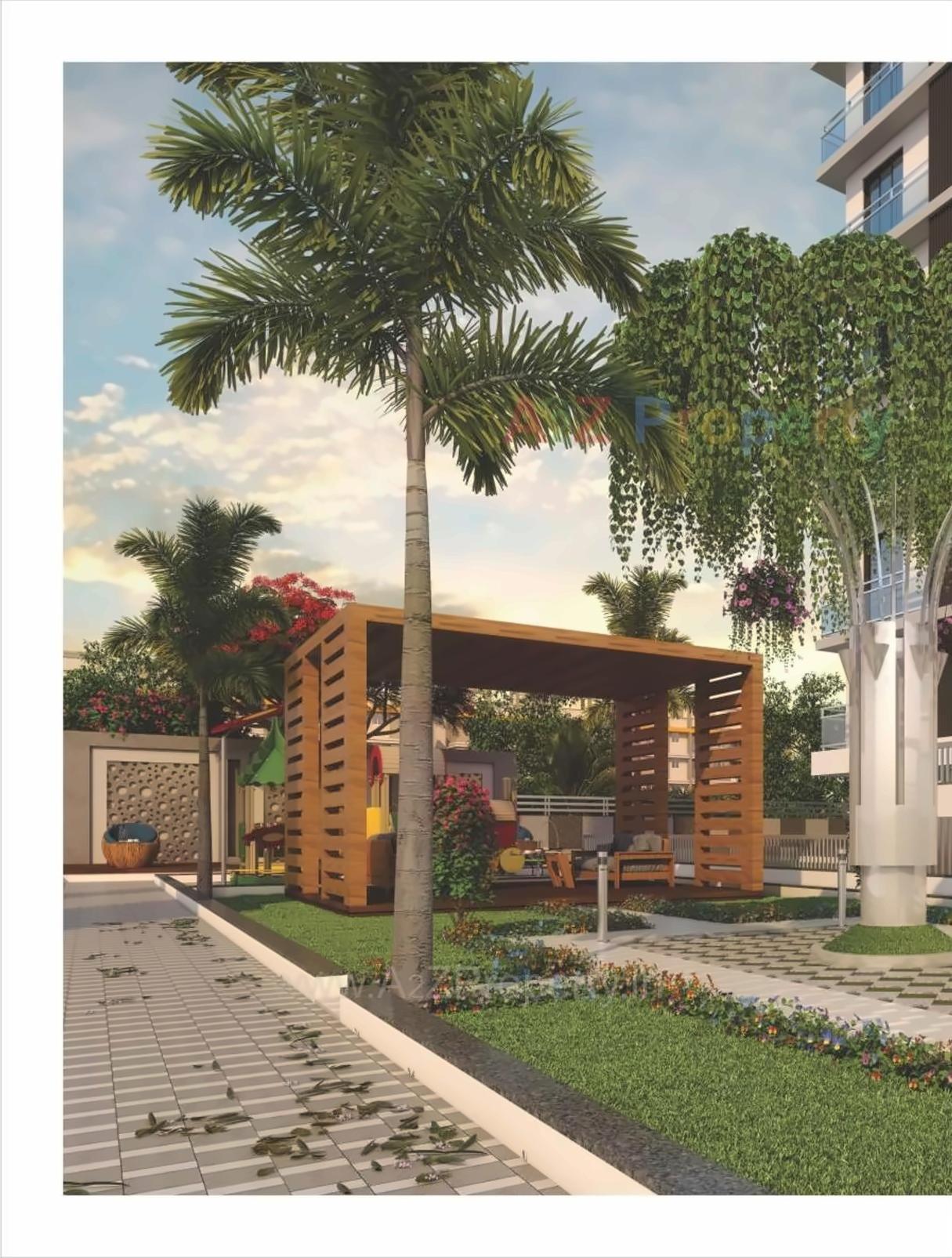 3D Elevation of real estate project Status Heights located at Motavarachha, Surat, Gujarat