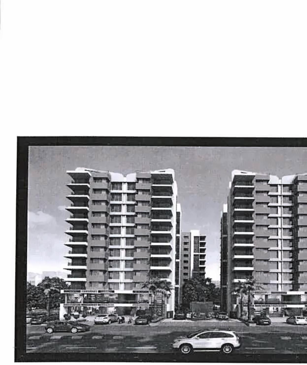 3D Elevation of real estate project Stylome Heights located at Parvat, Surat, Gujarat