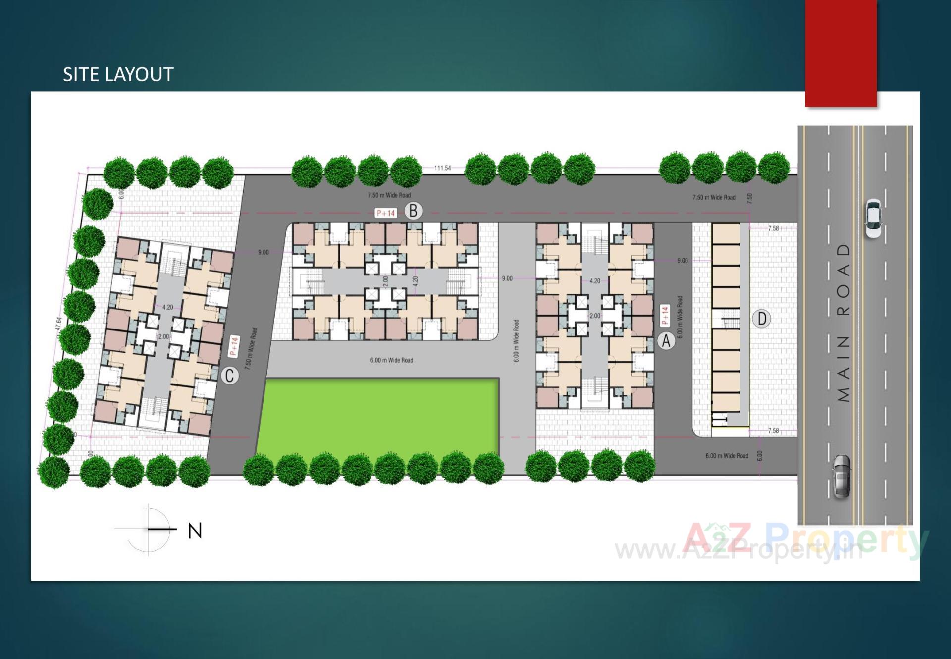 Layout of real estate project Suda Ews At F P  101 T P   45 (navagam Vav)(pmay Ahp) located at Navagam, Surat, Gujarat