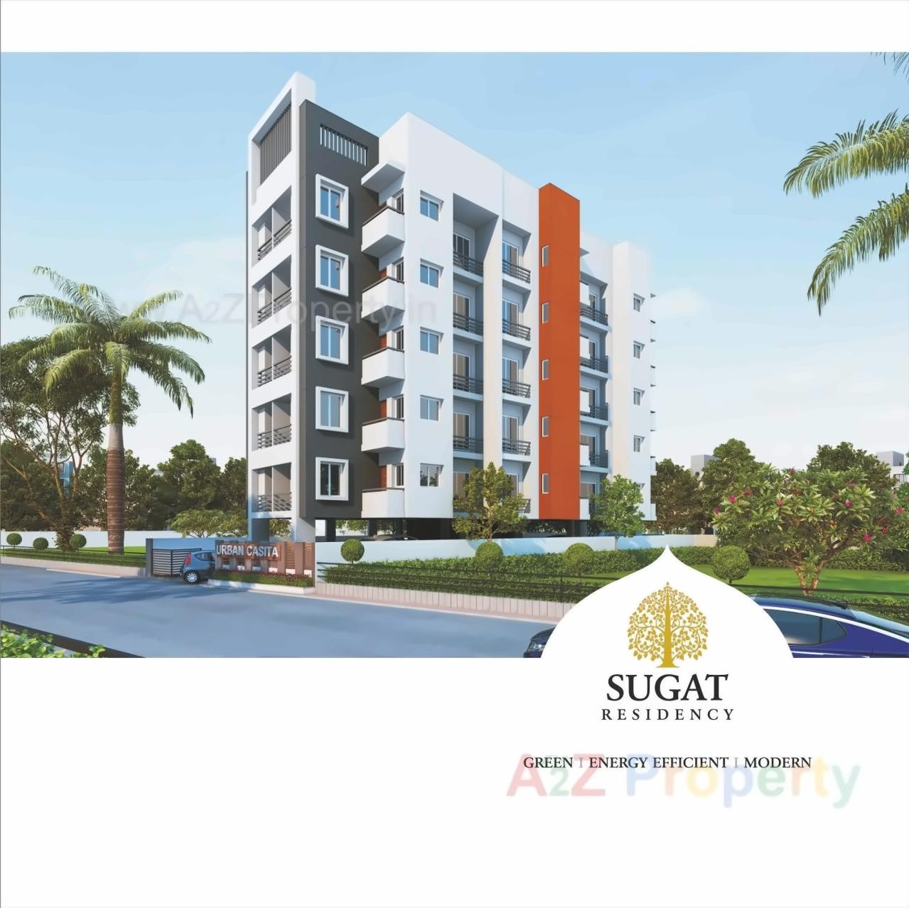 3D Elevation of real estate project Sugat Residency located at Bhatha, Surat, Gujarat