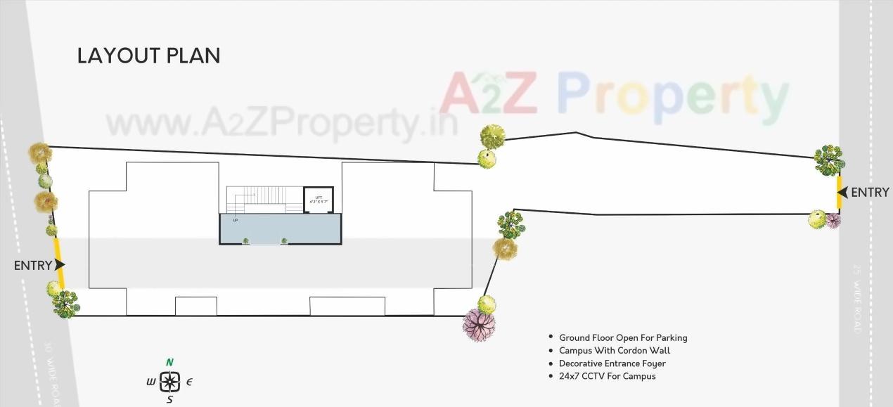Layout of real estate project Sugat Residency located at Bhatha, Surat, Gujarat