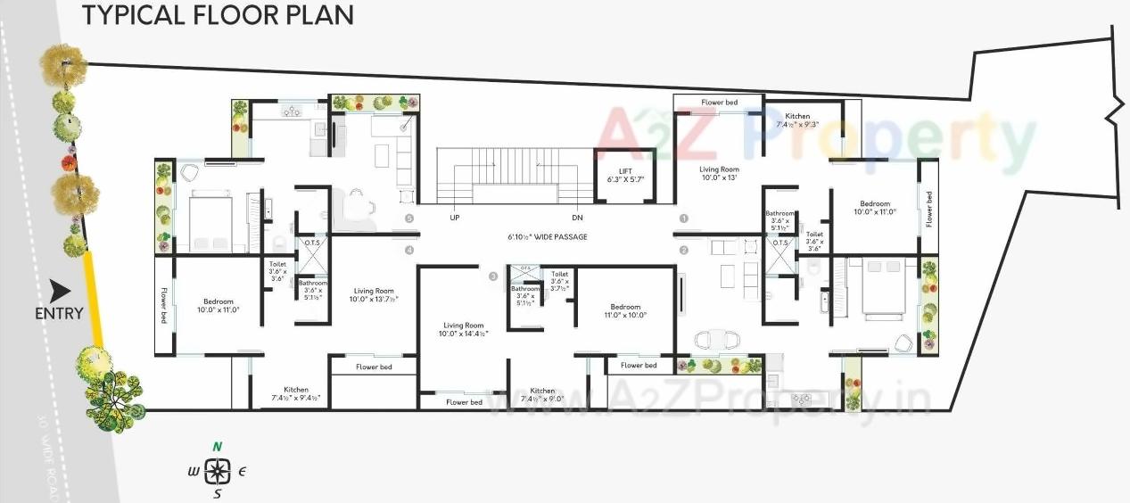 Layout of real estate project Sugat Residency located at Bhatha, Surat, Gujarat