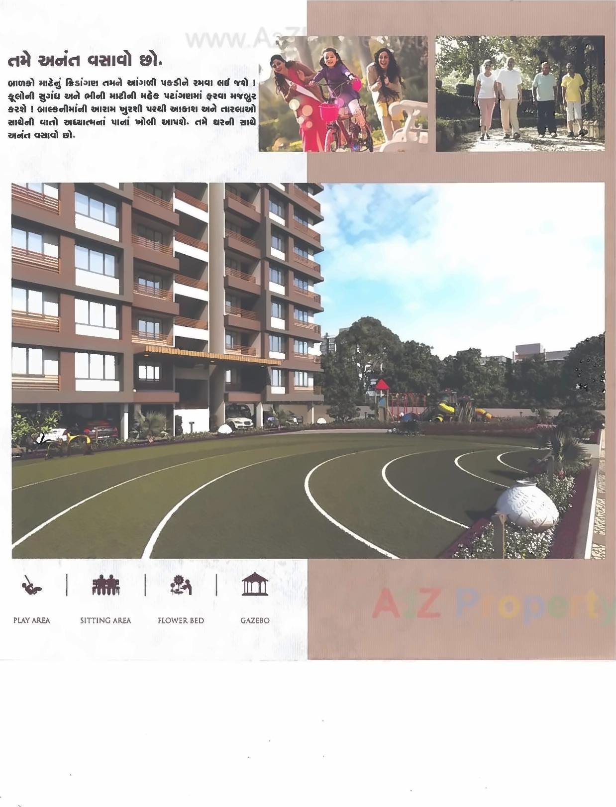 3D Elevation of real estate project Sumeru Sky Residency located at Varachha, Surat, Gujarat