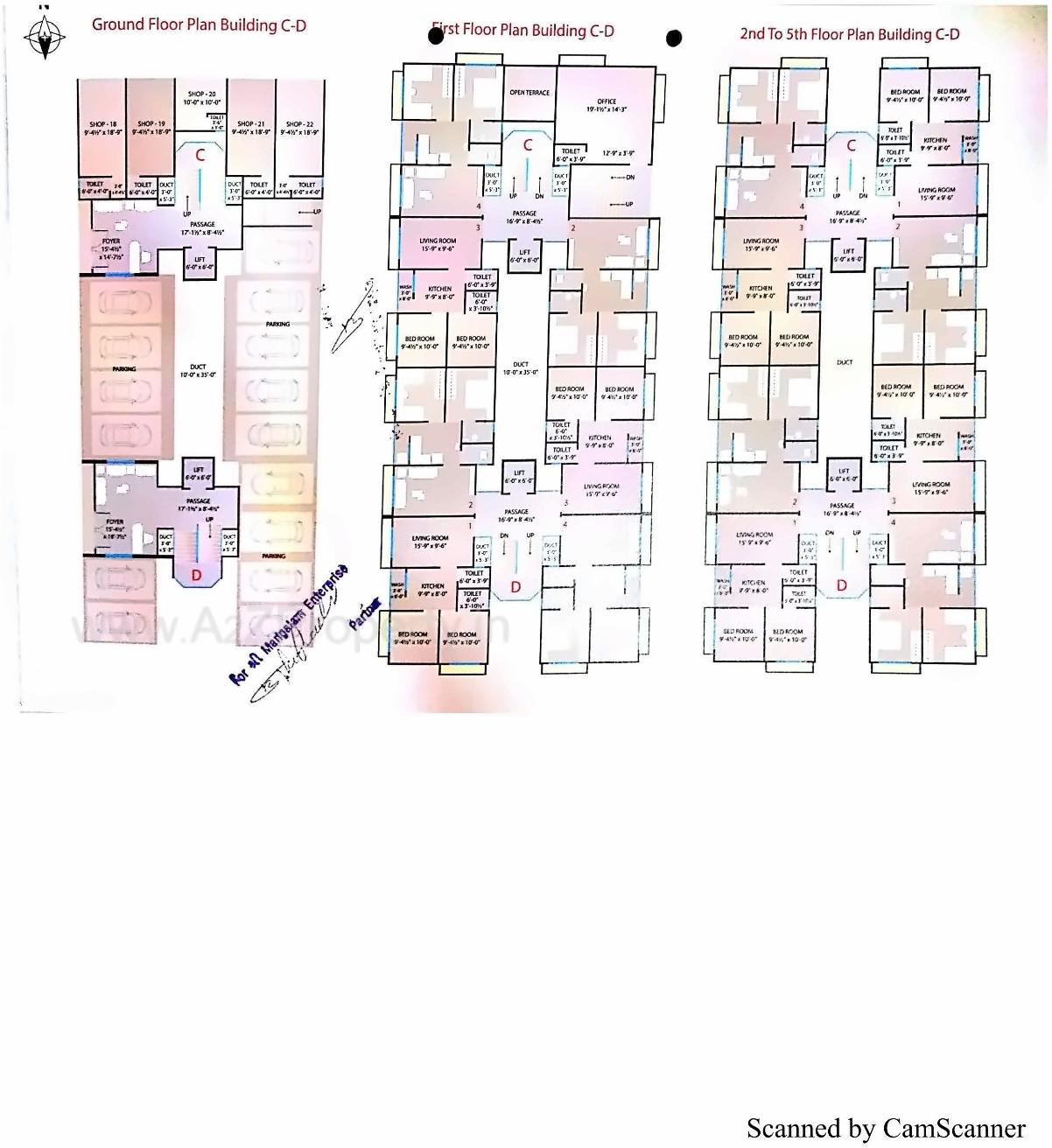 Layout of real estate project Sumukh Residency located at Dindoli, Surat, Gujarat