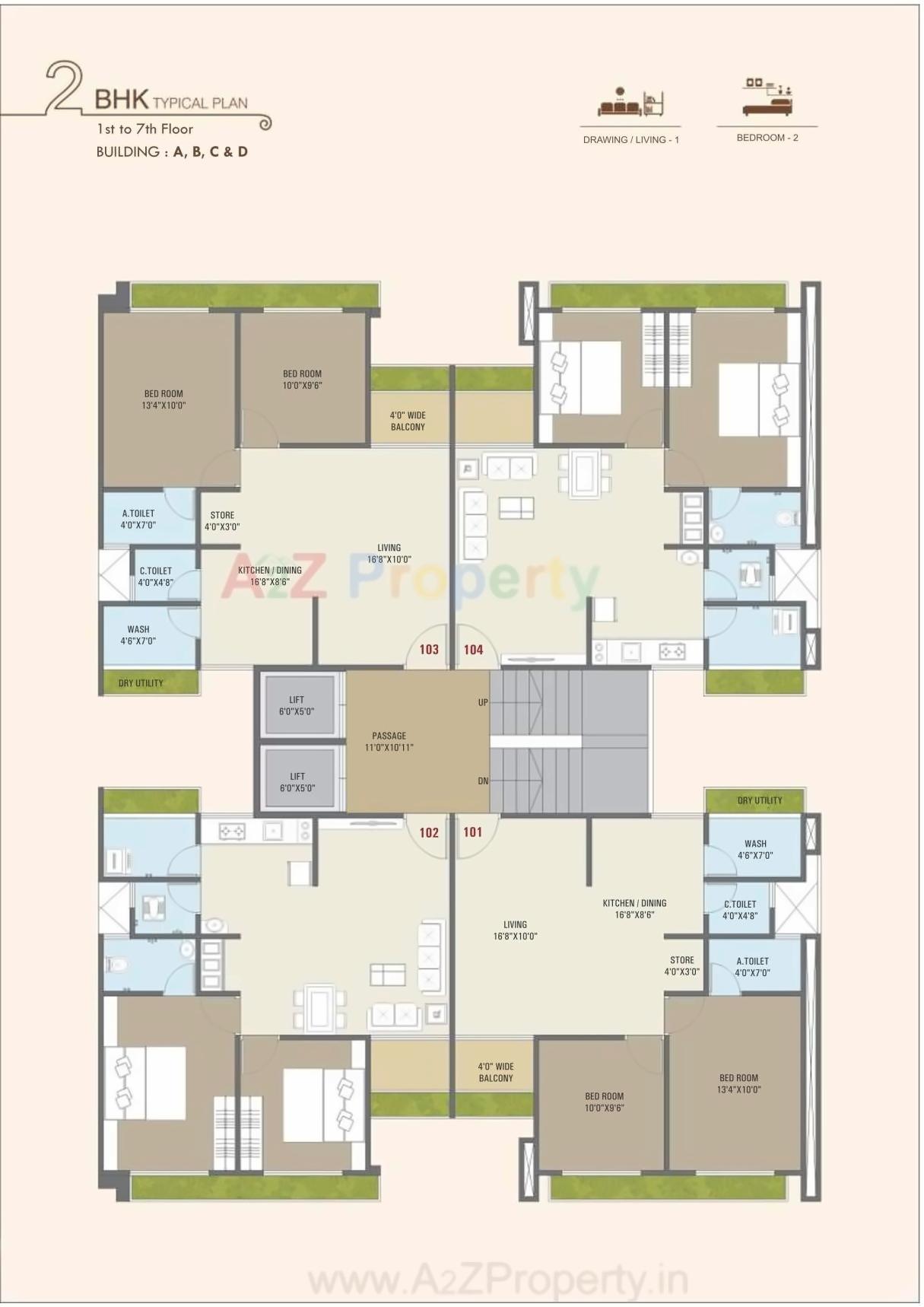 Layout of real estate project Sun Residency located at Puna, Surat, Gujarat