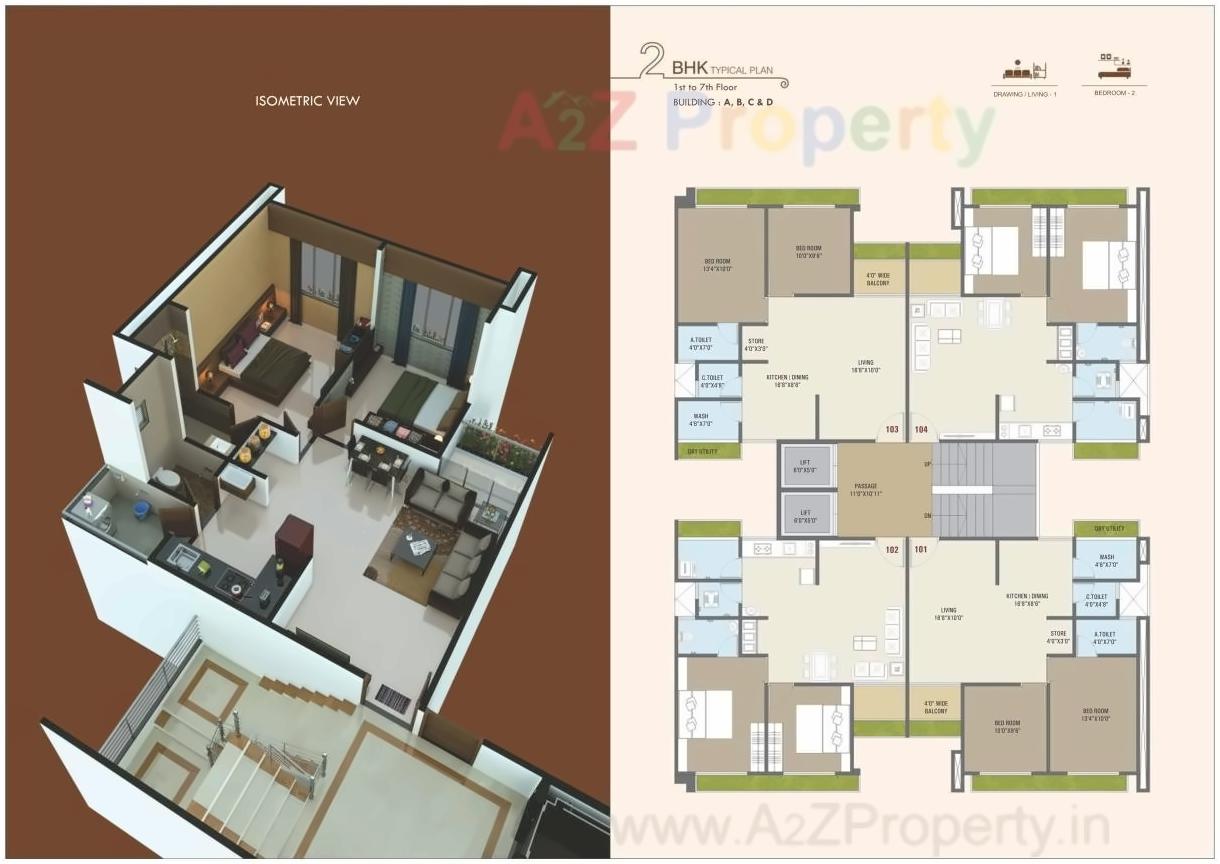 Layout of real estate project Sun Residency located at Puna, Surat, Gujarat