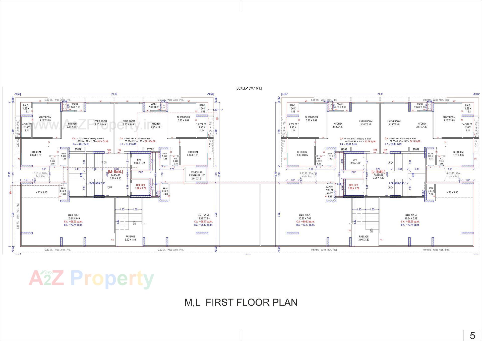 Layout of real estate project Sun Shantam located at Variyav, Surat, Gujarat